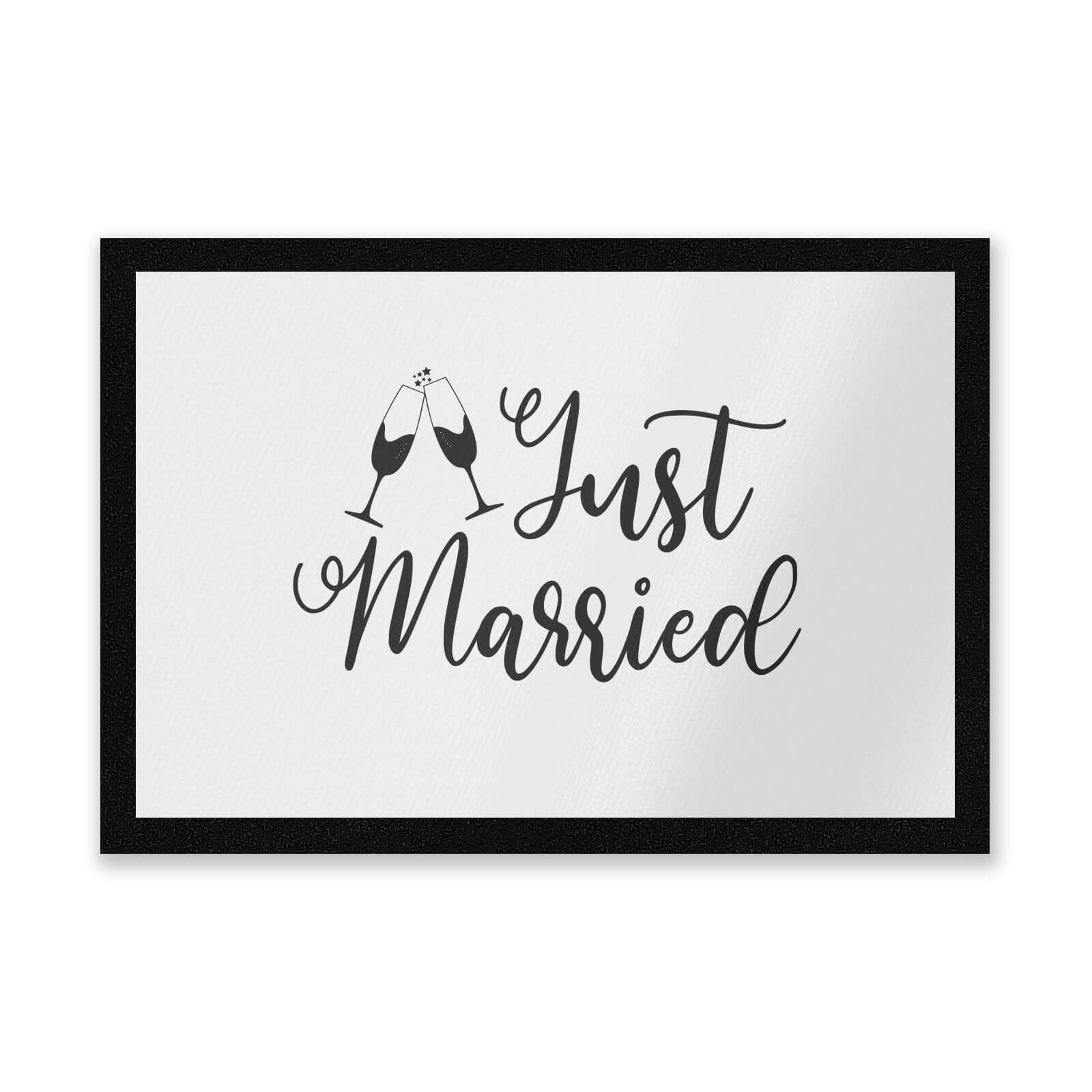 Just Married Signature Entrance Mat