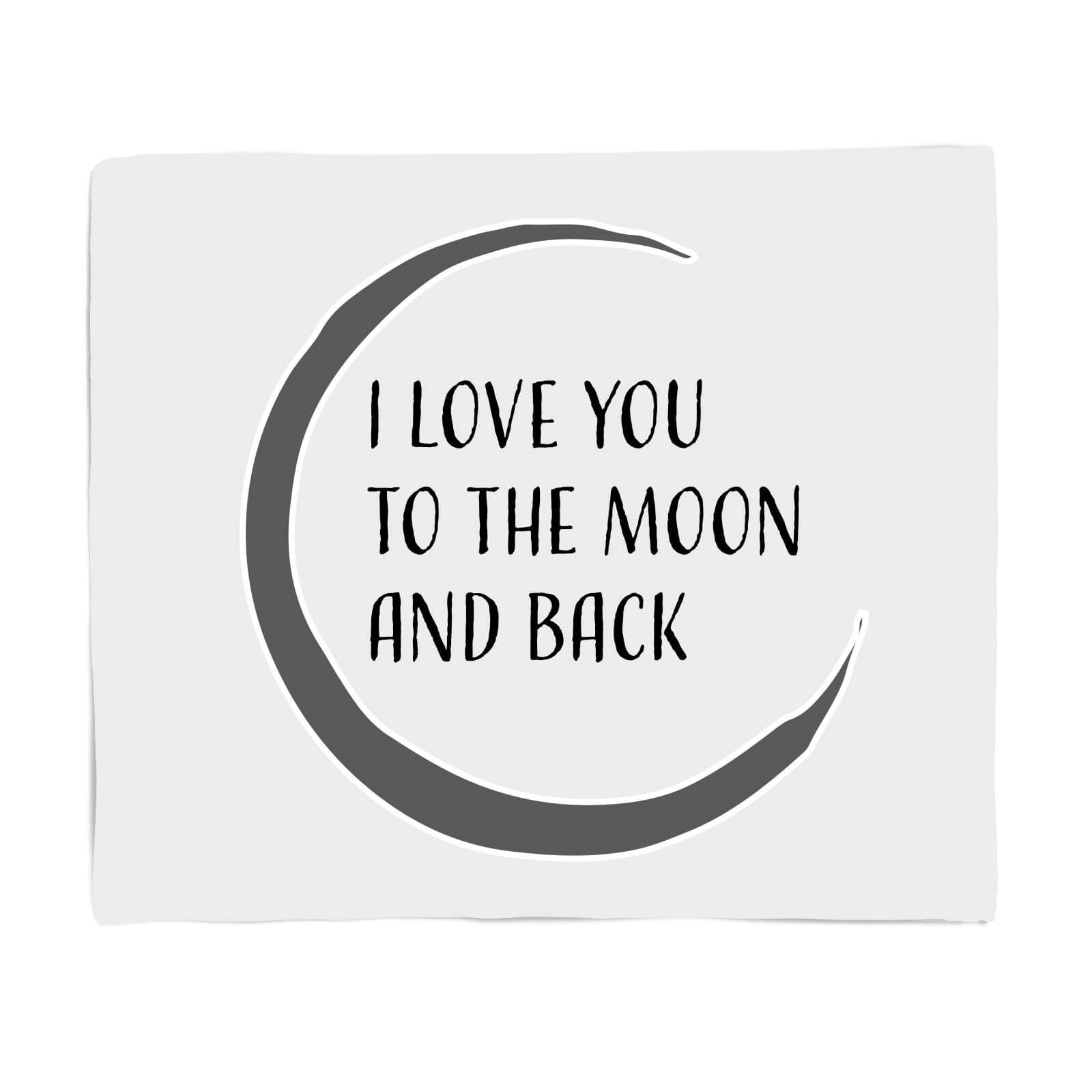Weddings  I Love You To The Moon And Back Fleece Blanket | M