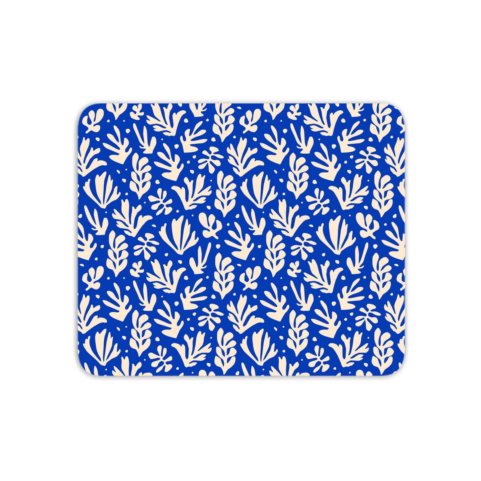 Cool Tone Leaves Mouse Mat
