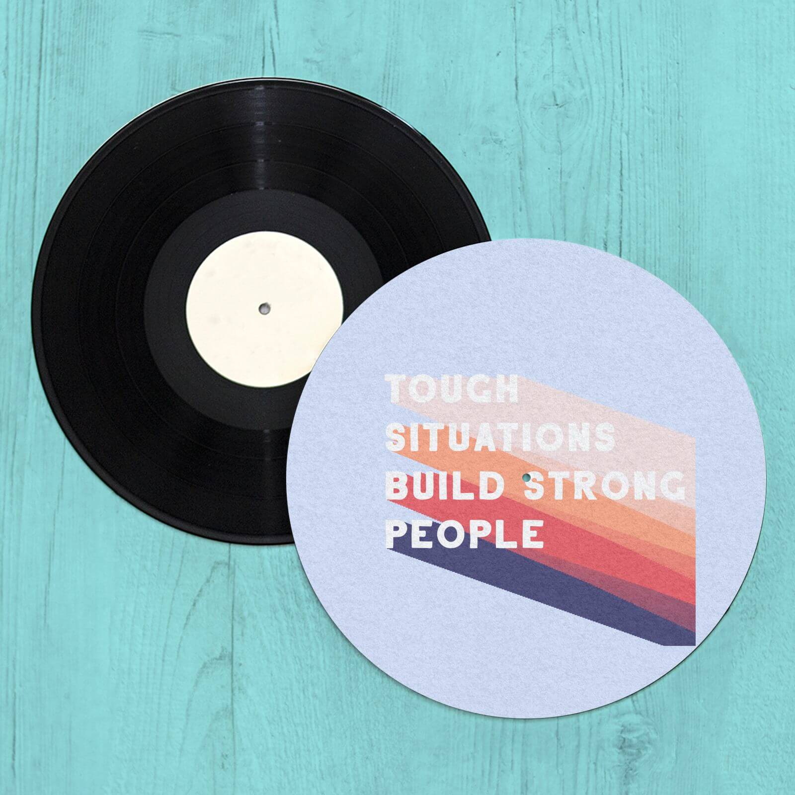 Tough Situations Build Strong People Slip Mat