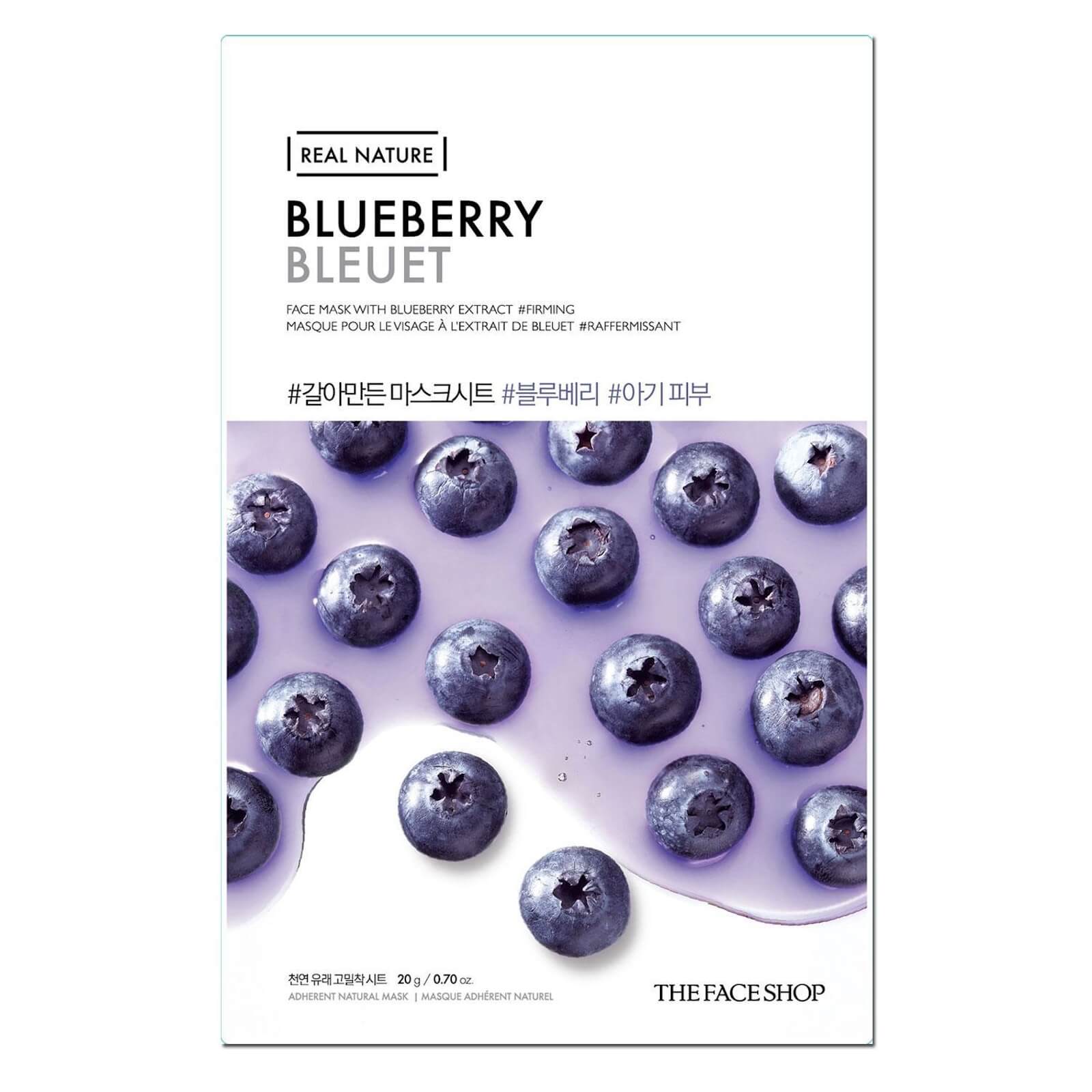 Image of THE FACE SHOP Real Nature Sheet Mask Blueberry