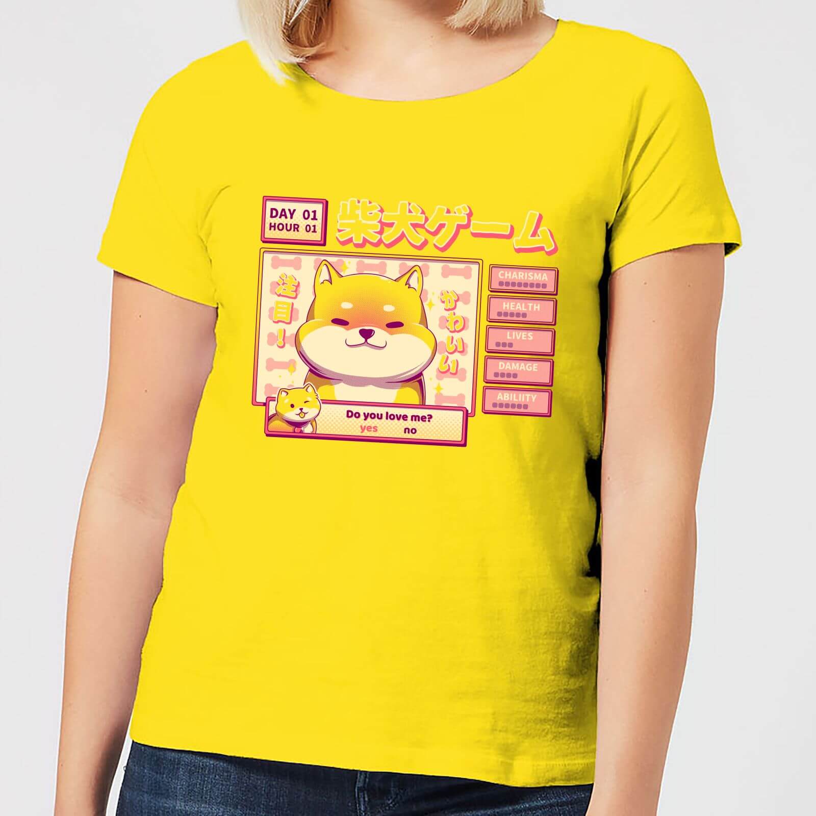 Ilustrata Shiba Novel Women's T-Shirt - Yellow - S - Yellow