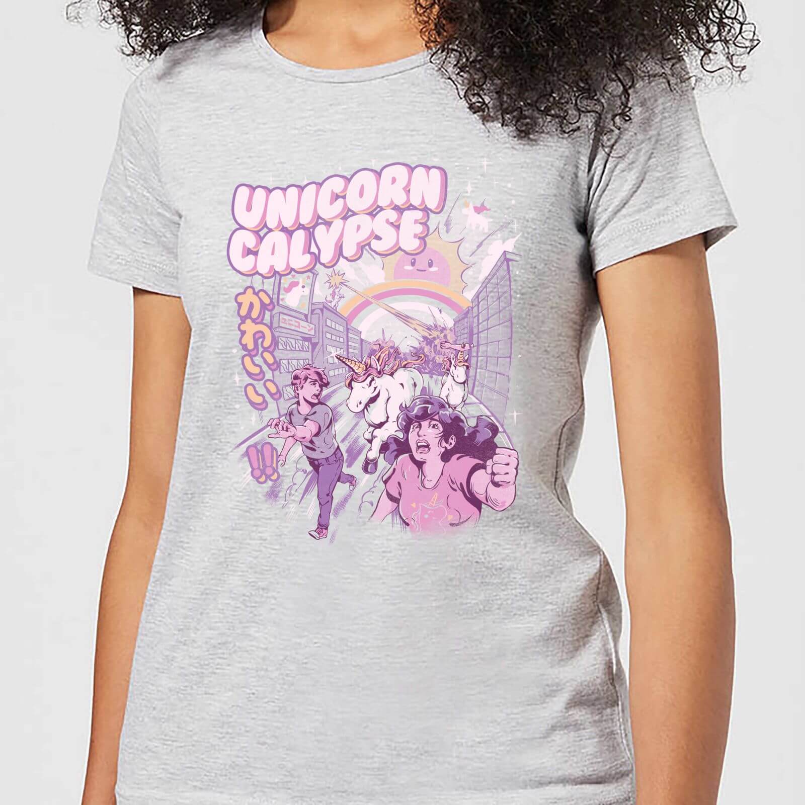 Ilustrata Unicorn Apocolypse Women's T-Shirt - Grey - S - Grey