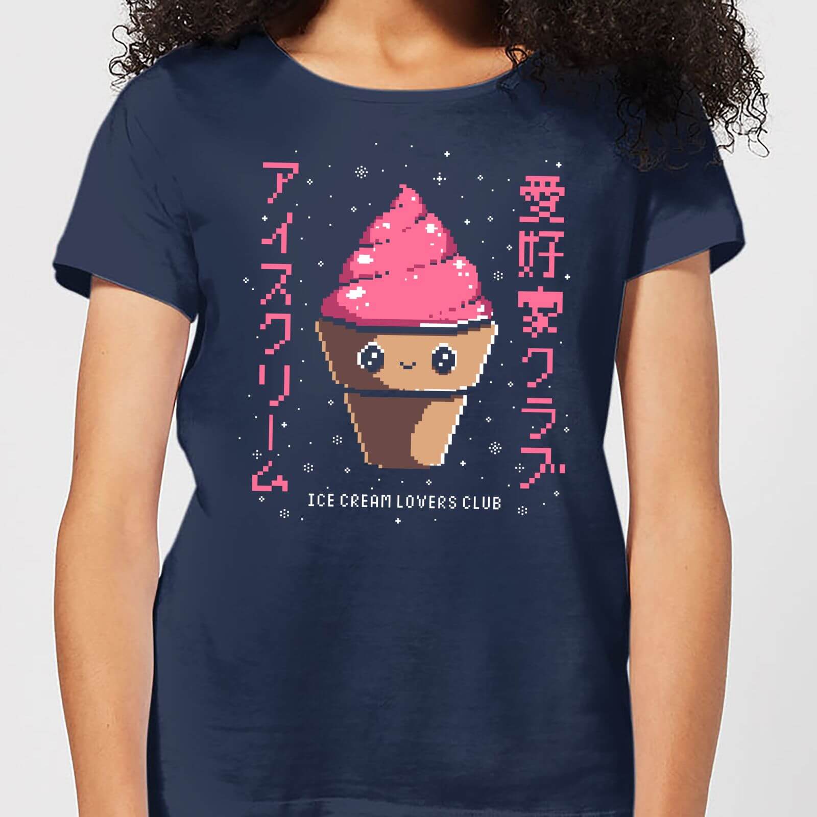 Ilustrata Ice Cream Lovers Club Women's T-Shirt - Navy - S - Navy