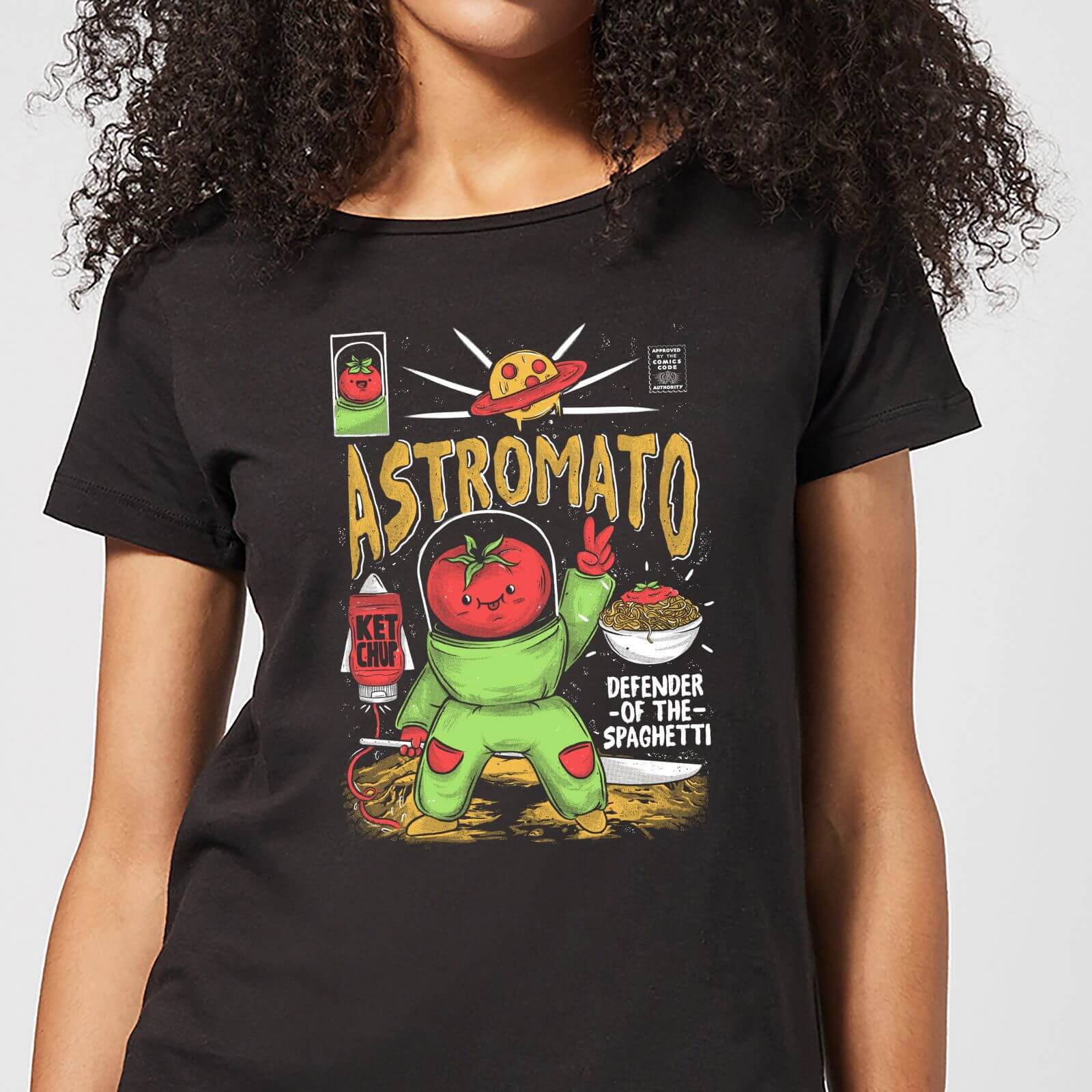 Ilustrata Astromato Women's T-Shirt - Black - S - Black