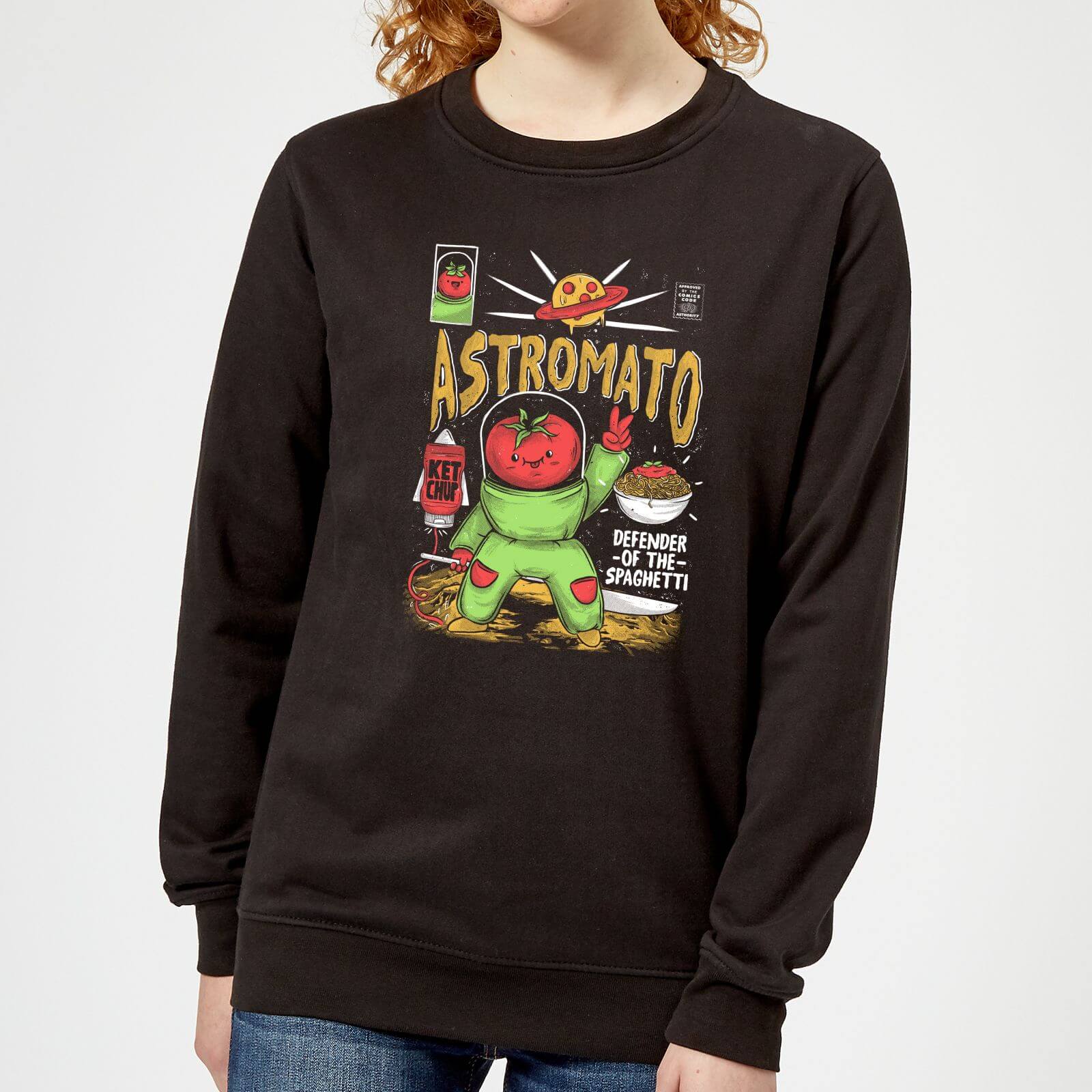 Ilustrata Astromato Women's Sweatshirt - Black - XS - Black