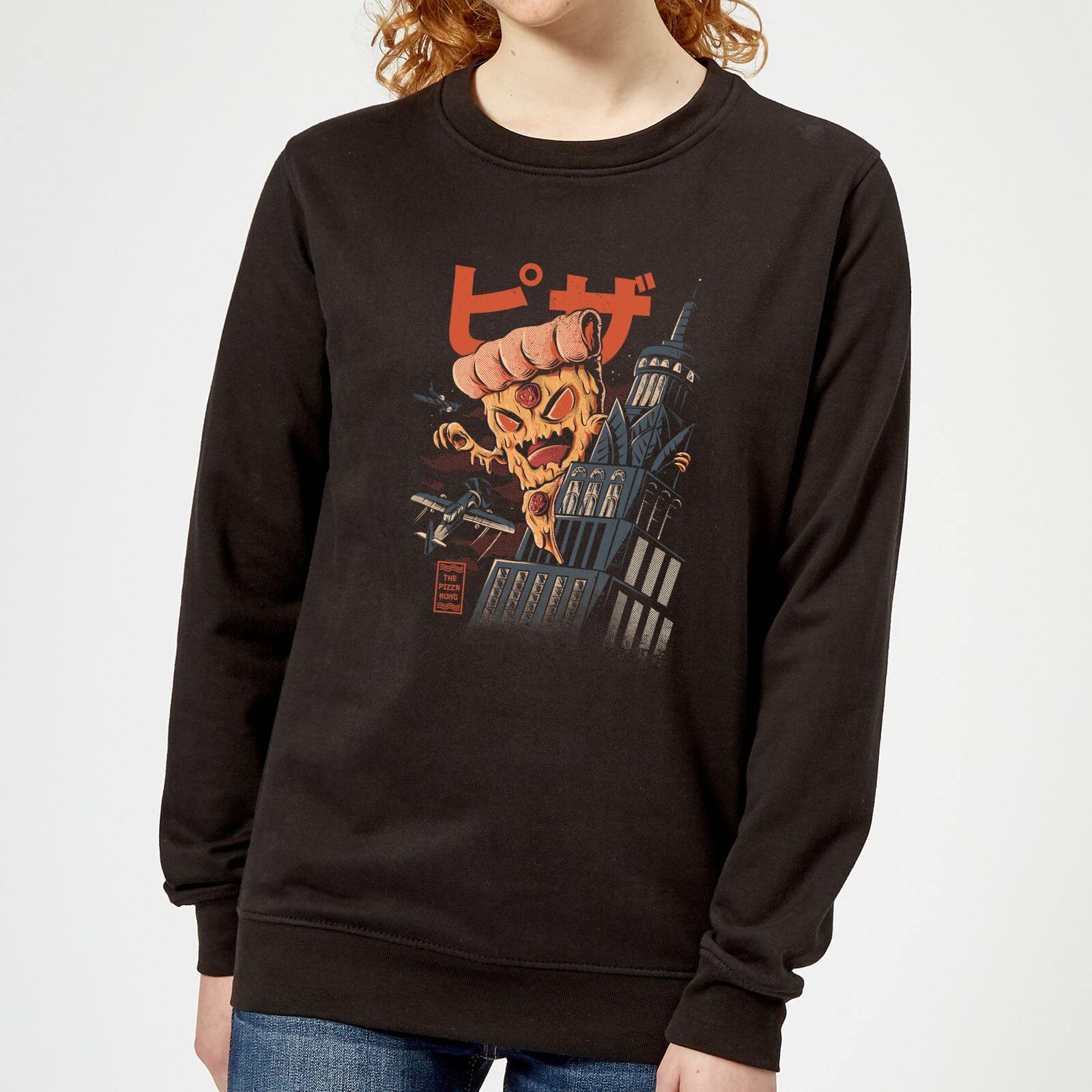 Ilustrata Pizza Kong Women's Sweatshirt - Black - XS - Black
