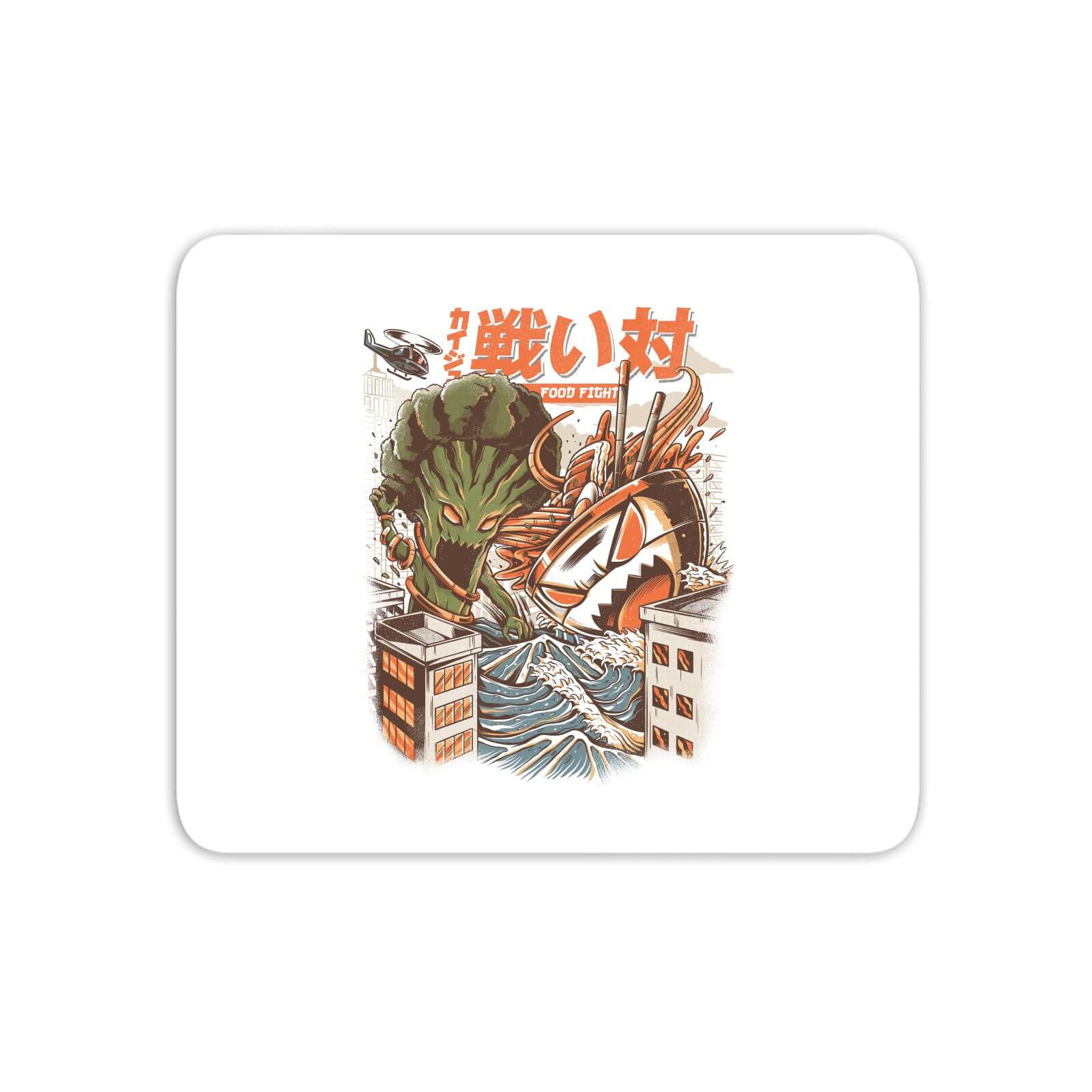 Ilustrata Brocco Vs Ramen Kaijus Mouse Mat