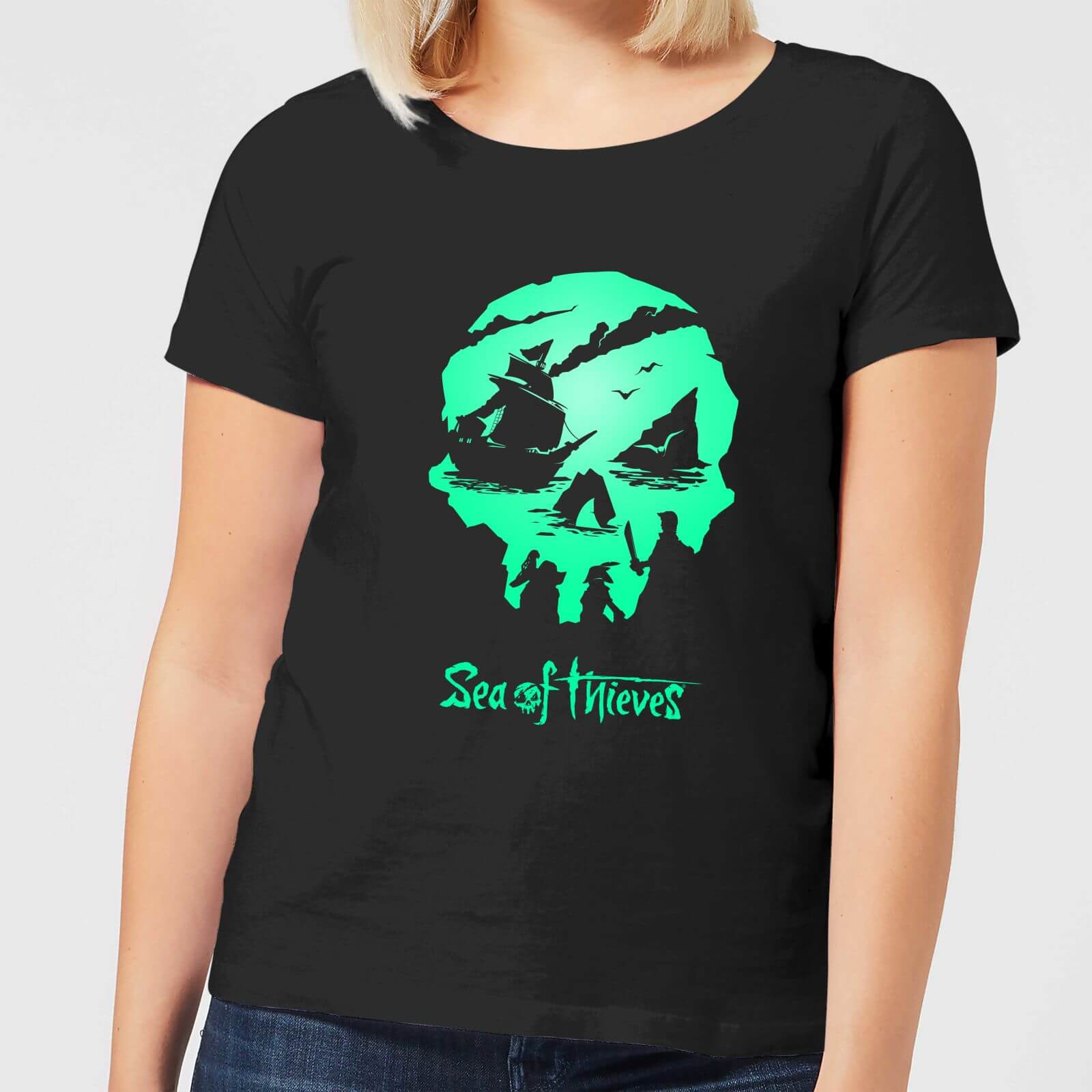 Sea Of Thieves 2nd Anniversary Logo Women's T-Shirt - Black - 3XL