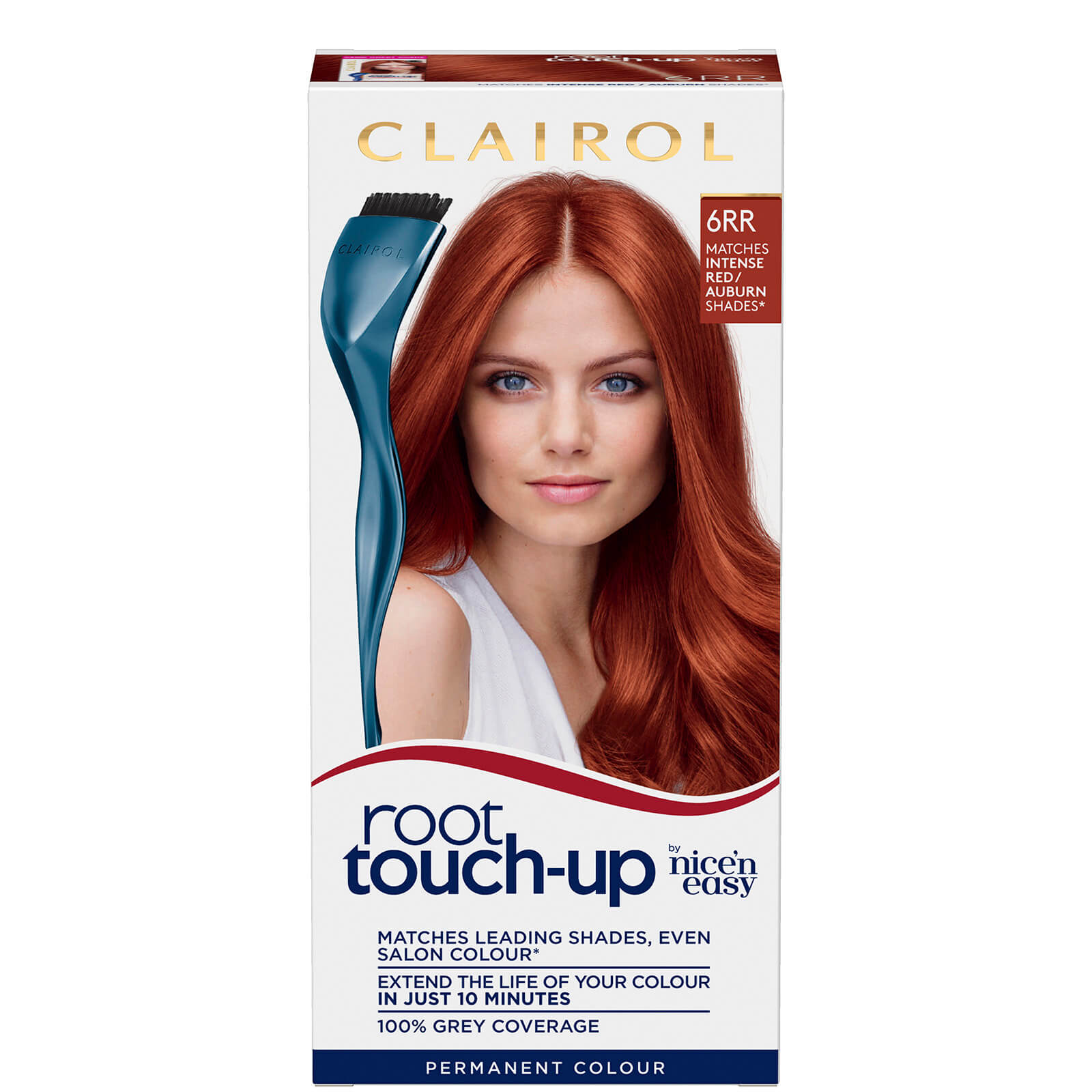 Clairol Root Touch-Up Permanent Hair Dye Long-lasting Intensifying Colour with Full Coverage 30ml (Various Shades) - 6RR Intense Red