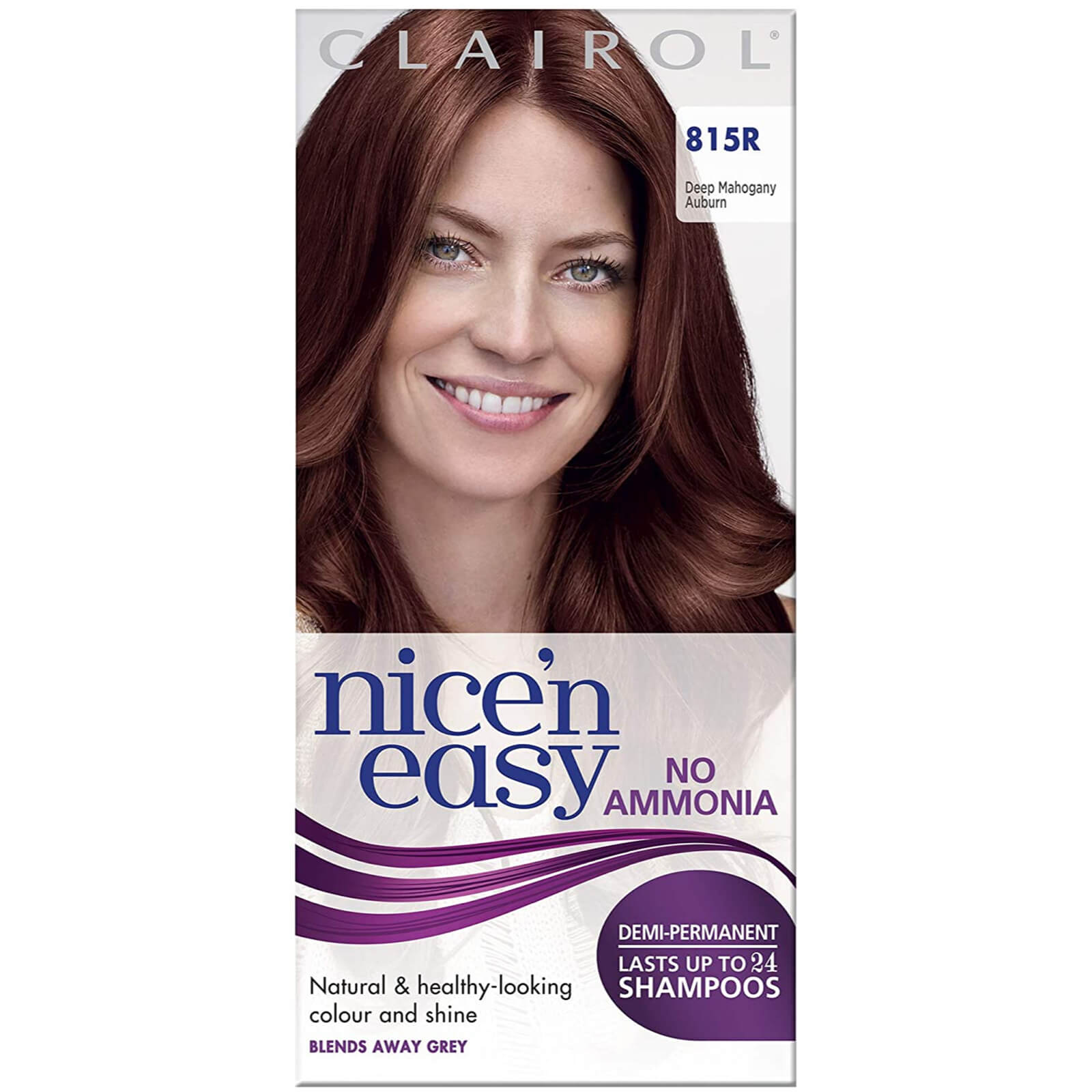 

Clairol Nice'n Easy Semi-Permanent Hair Dye with No Ammonia (Various Shades) - 81RR Dark Mahogany
