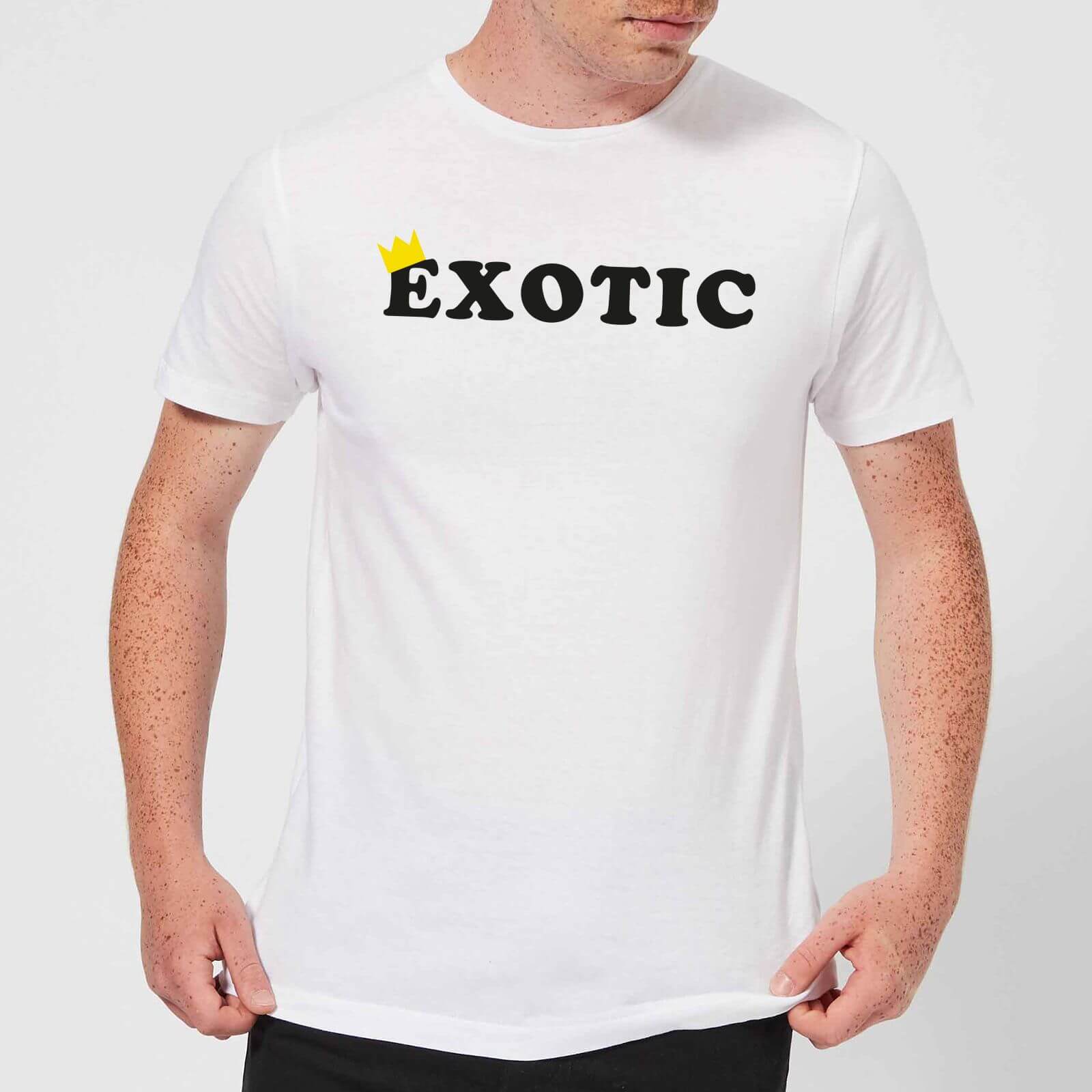 Exotic King Men's T-Shirt - White - XS - White