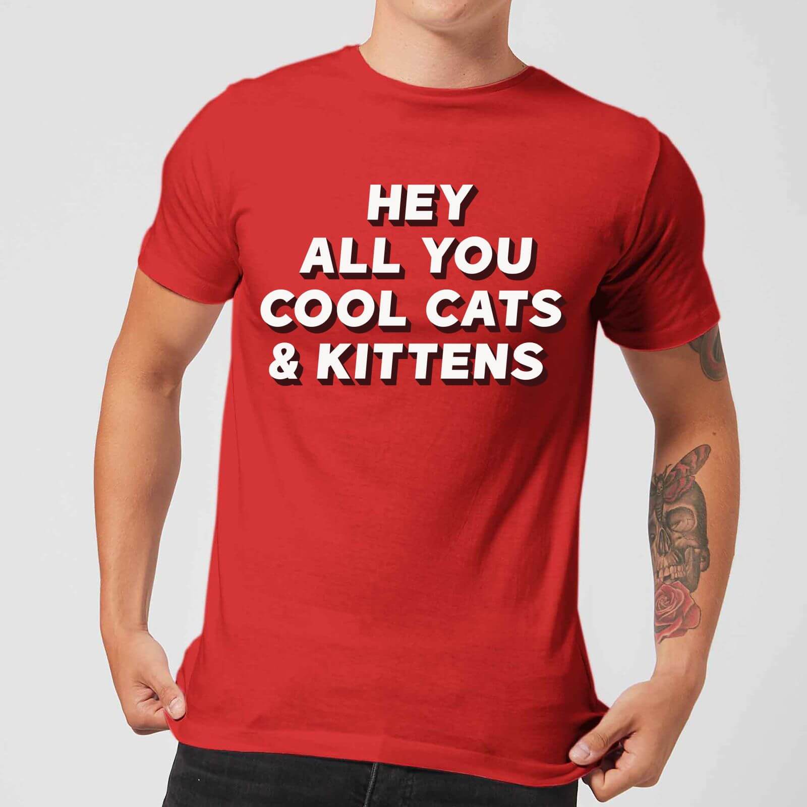 Hey All You Cool Cats And Kittens Men's T-Shirt - Red - L - Red