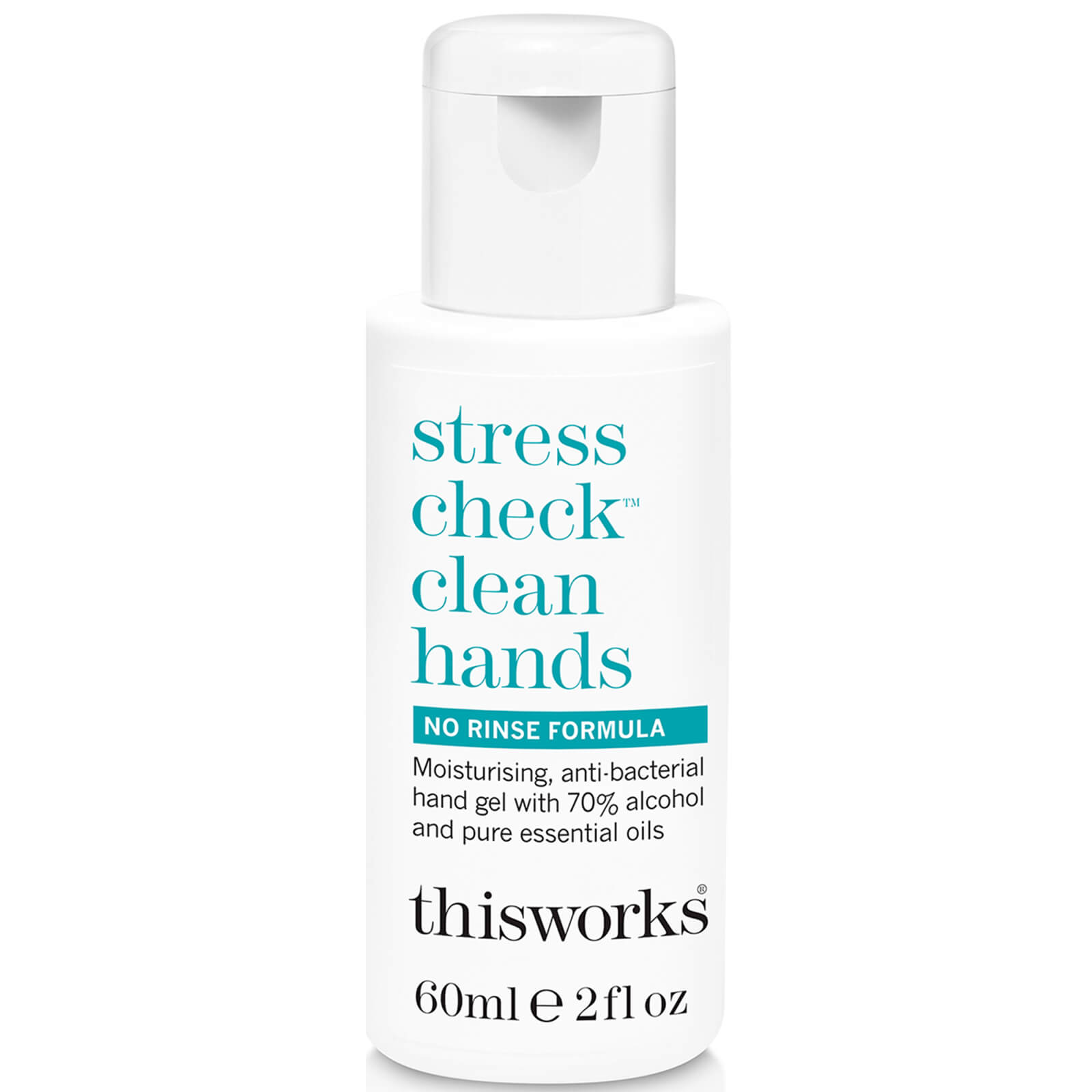

this works Stress Check Clean Hands Gel 60ml