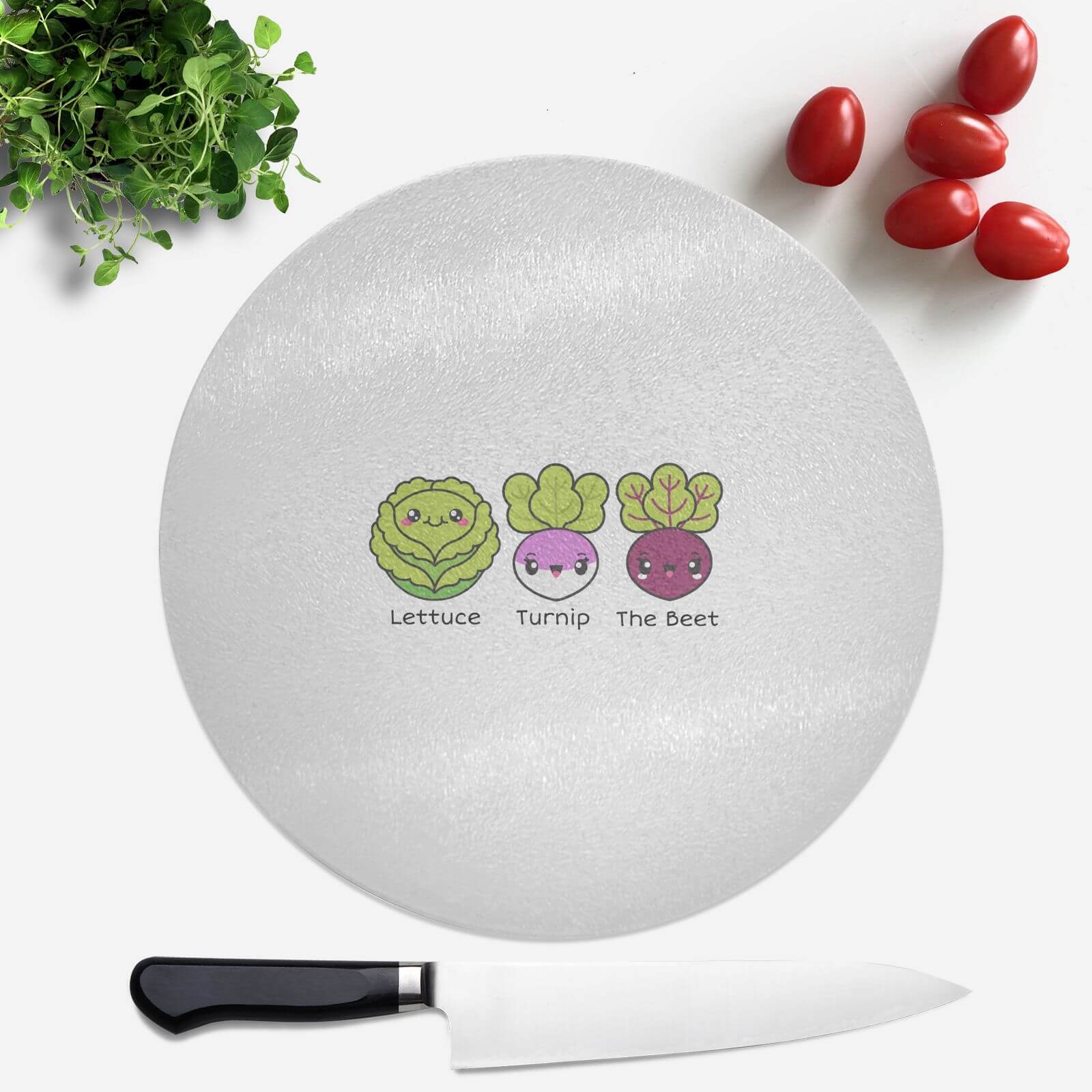 Turnip The Beet Round Chopping Board