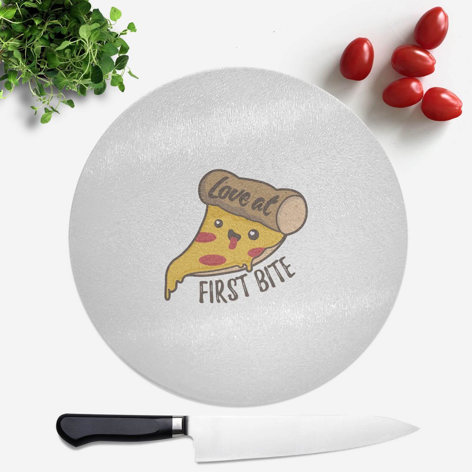 Love At First Bite Round Chopping Board