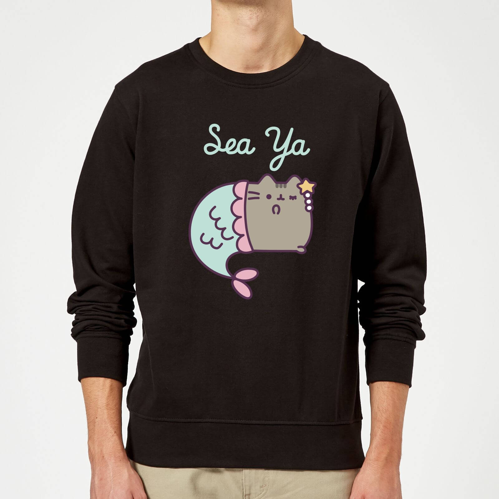 Pusheen Sea Ya Sweatshirt - Black - S - Black