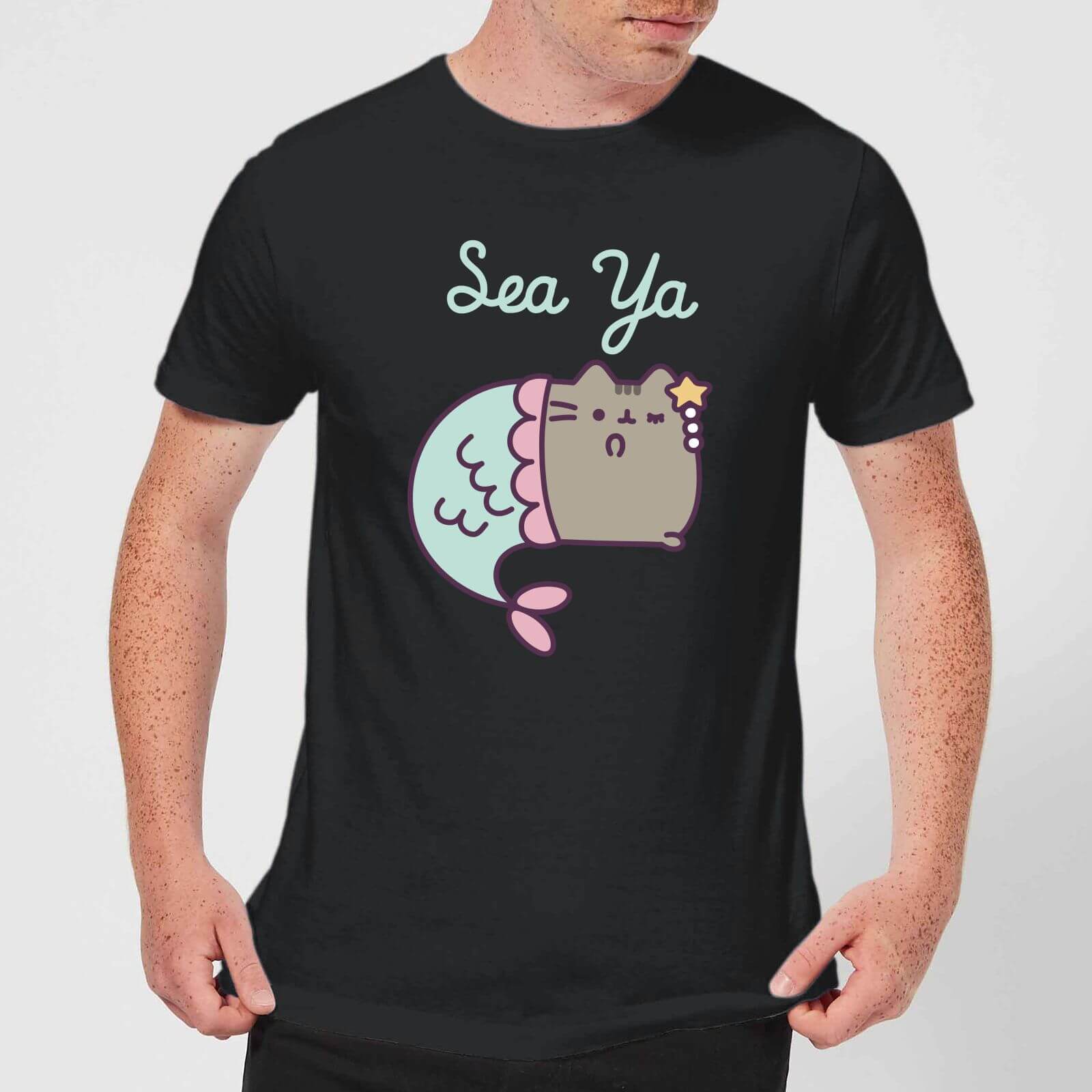 Pusheen Sea Ya Men's T-Shirt - Black - XS - Black