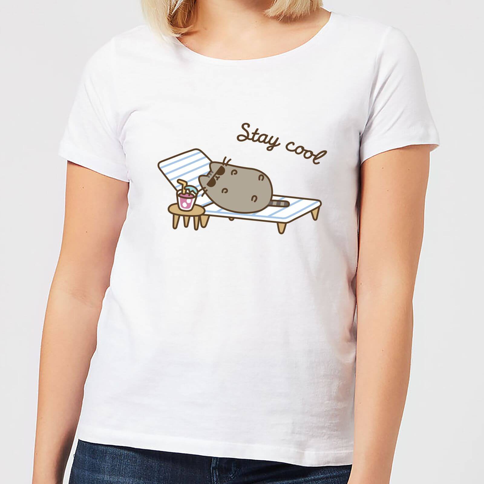 Pusheen Stay Cool Women's T-Shirt - White - S - White