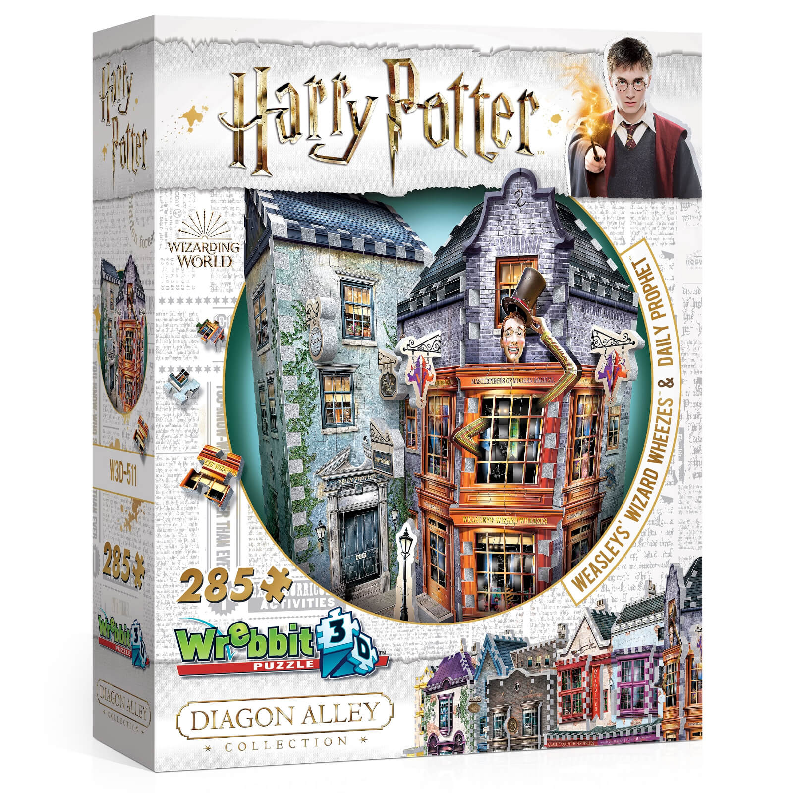 Diagon Alley Collection Weasley Wizards Wheezes 3D Puzzle (285 Pieces)