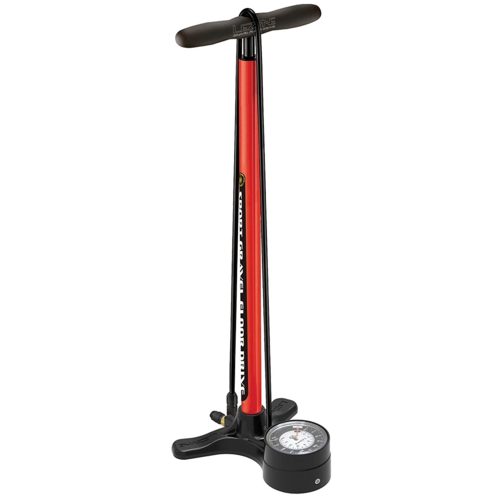 Lezyne Sport Gravel Drive Track Pump - Rot