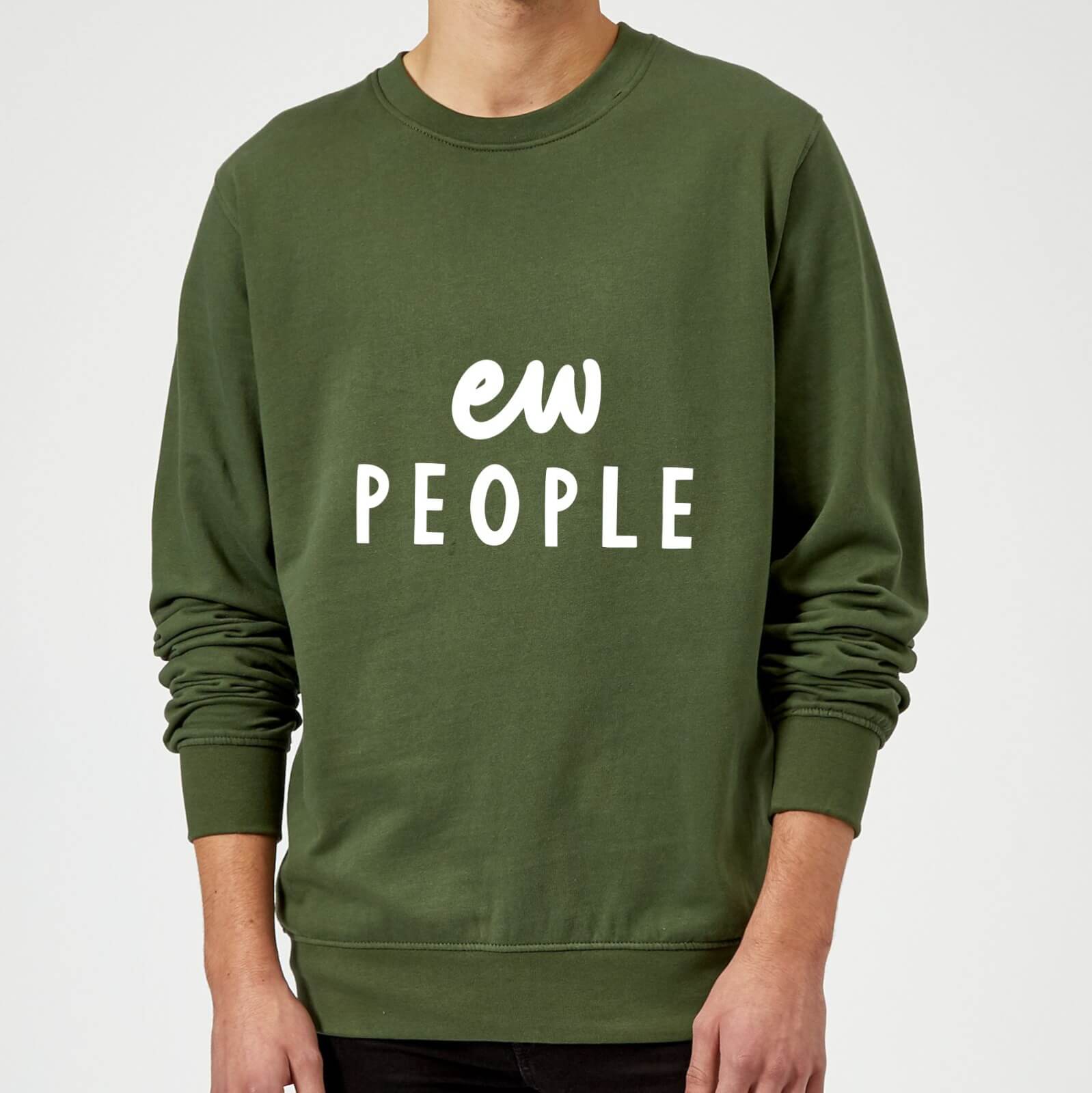 The Motivated Type Ew People Sweatshirt - Forest Green - M - Forest Green