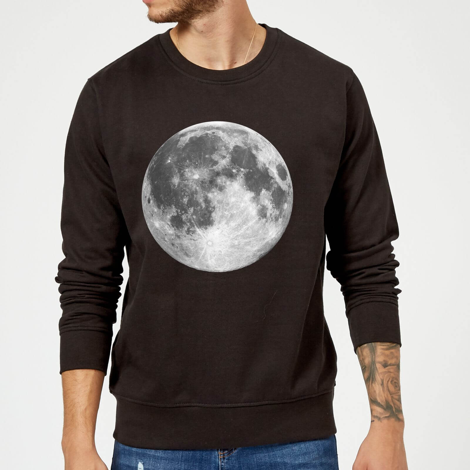 The Motivated Type Moon Sweatshirt - Black - S - Black