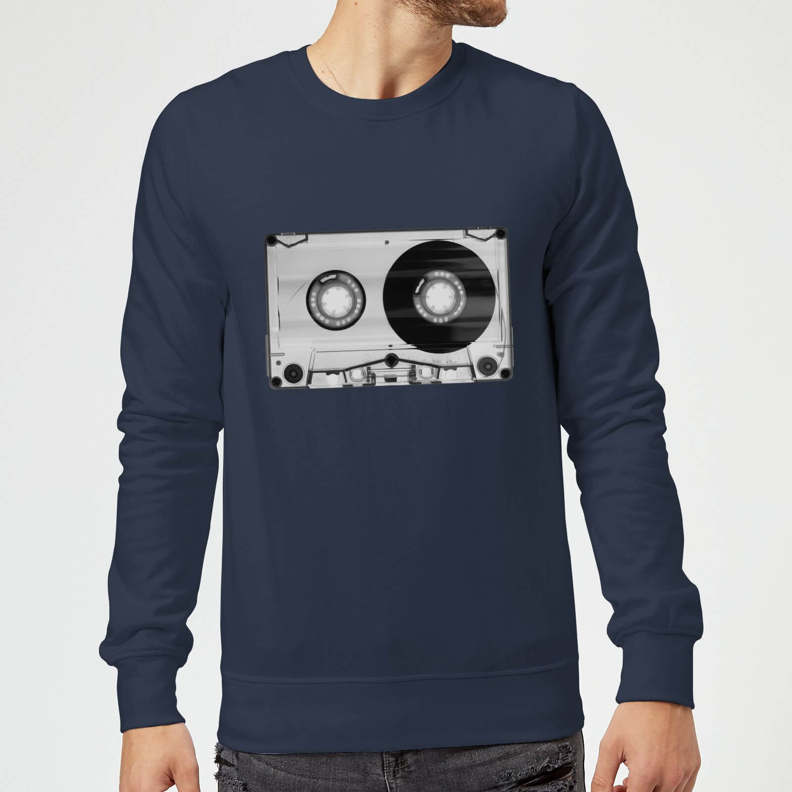 The Motivated Type Tape Sweatshirt - Navy - S - Navy