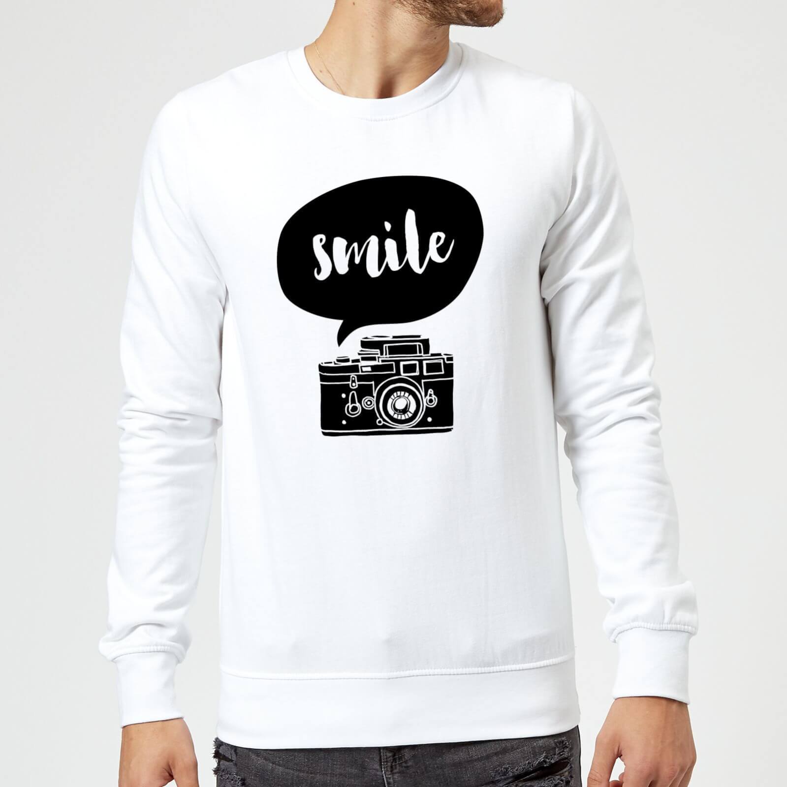 The Motivated Type Smile For The Camera Sweatshirt - White - M - White