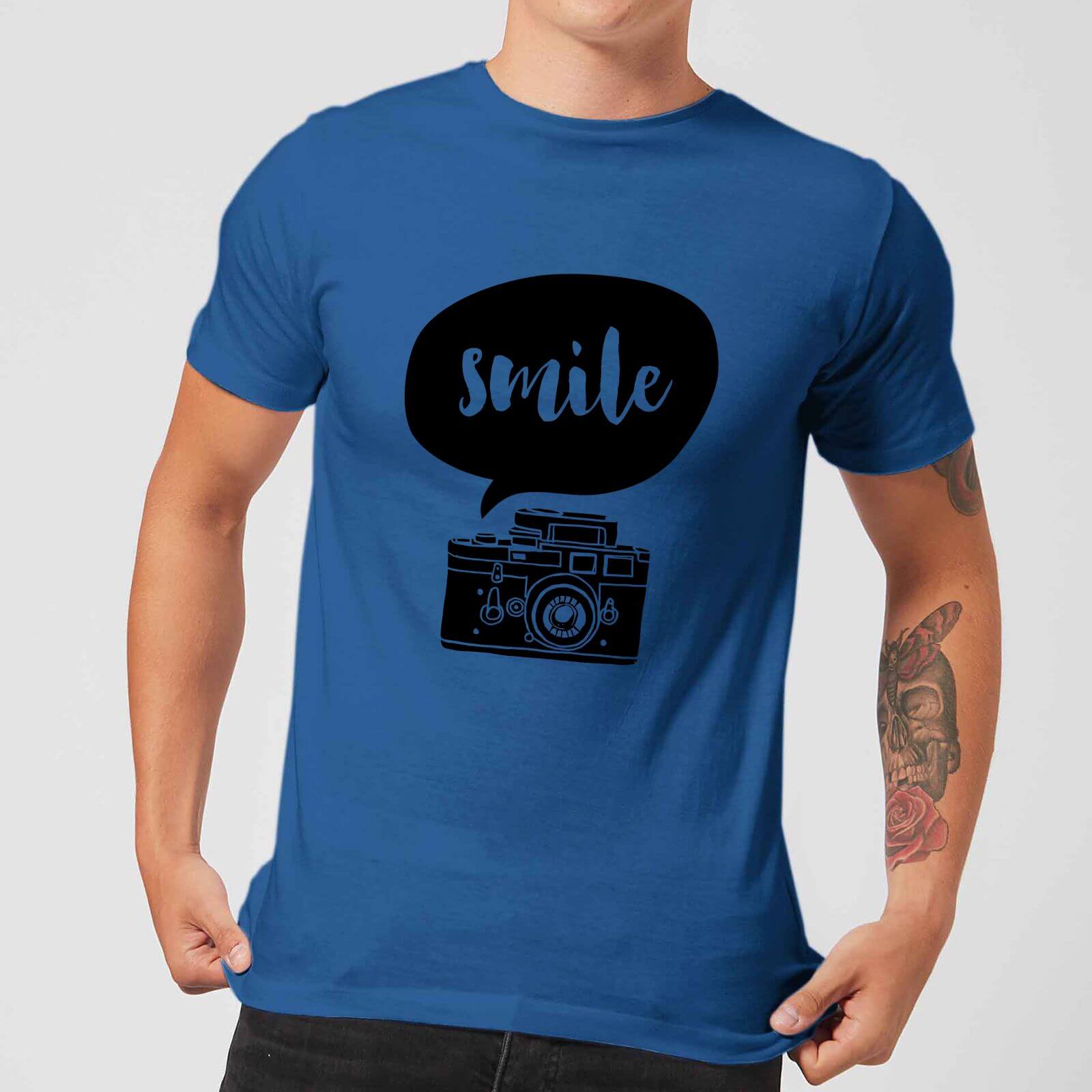 The Motivated Type Smile For The Camera Men's T-Shirt - Royal Blue - S - royal blue