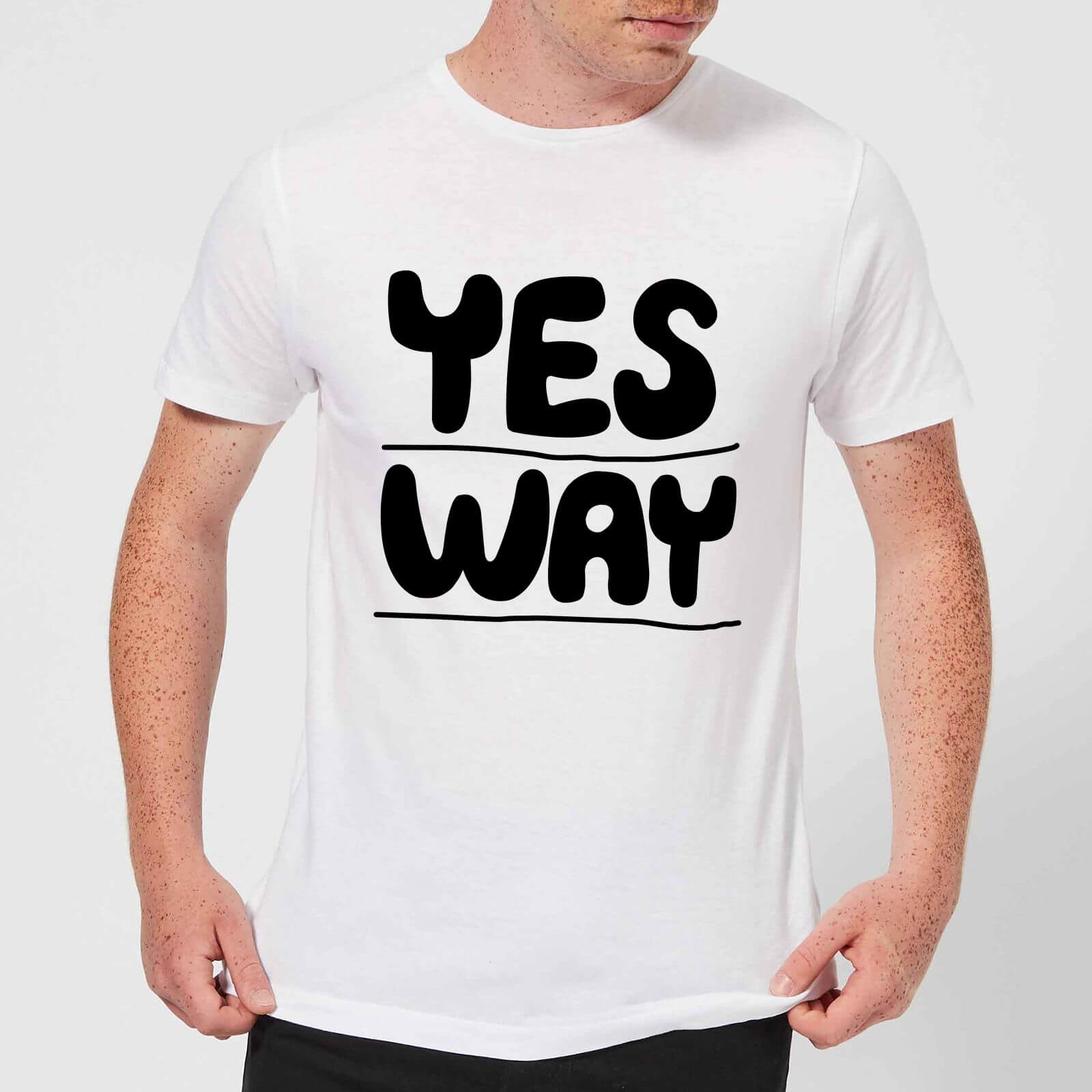 The Motivated Type Yes Way Men's T-Shirt - White - XS - White