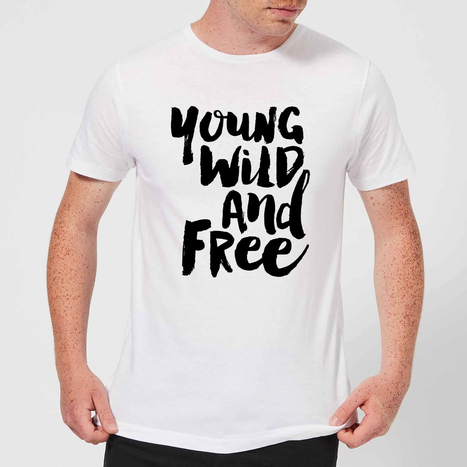 The Motivated Type Young, Wild And Free. Men's T-Shirt - White - S - White