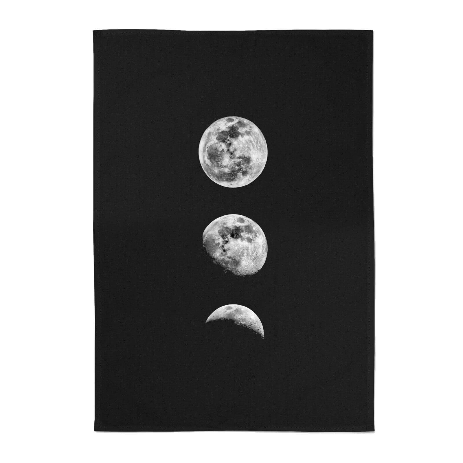 The Motivated Type 3 Moon Series Cotton Tea Towel - Black