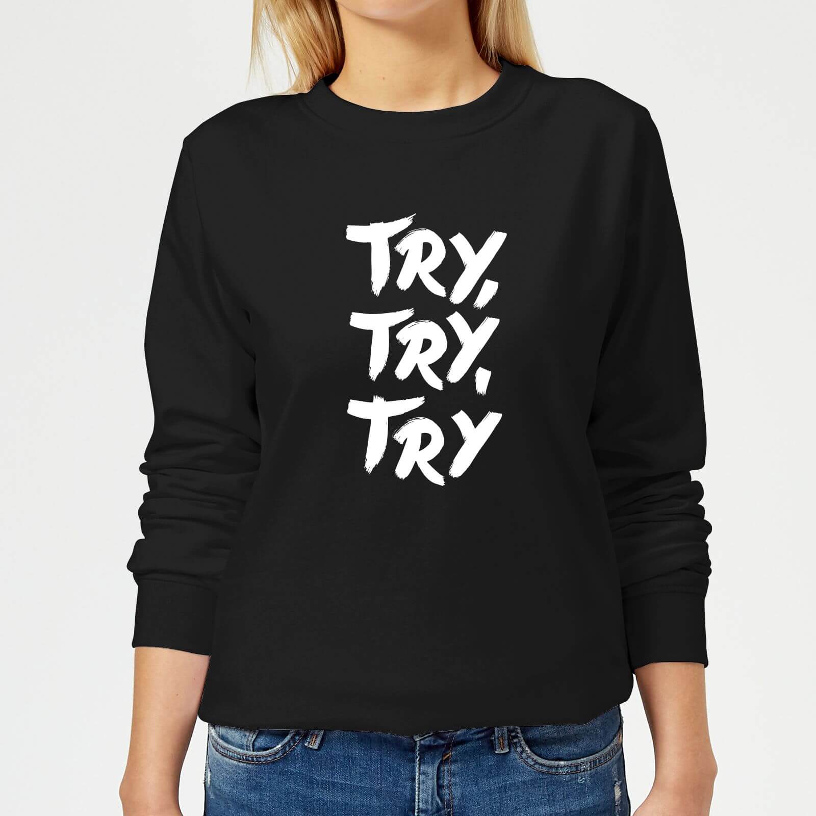 The Motivated Type Motivated Type.ai -18 Women's Sweatshirt - Black - XS - Black