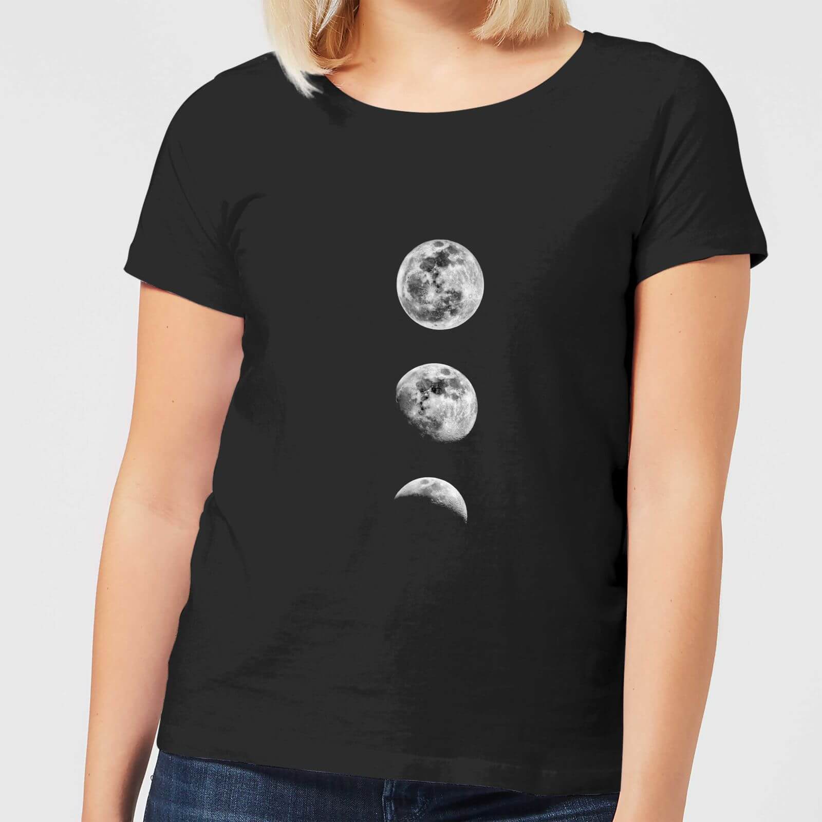 The Motivated Type 3 Moon Series Women's T-Shirt - Black - S - Black