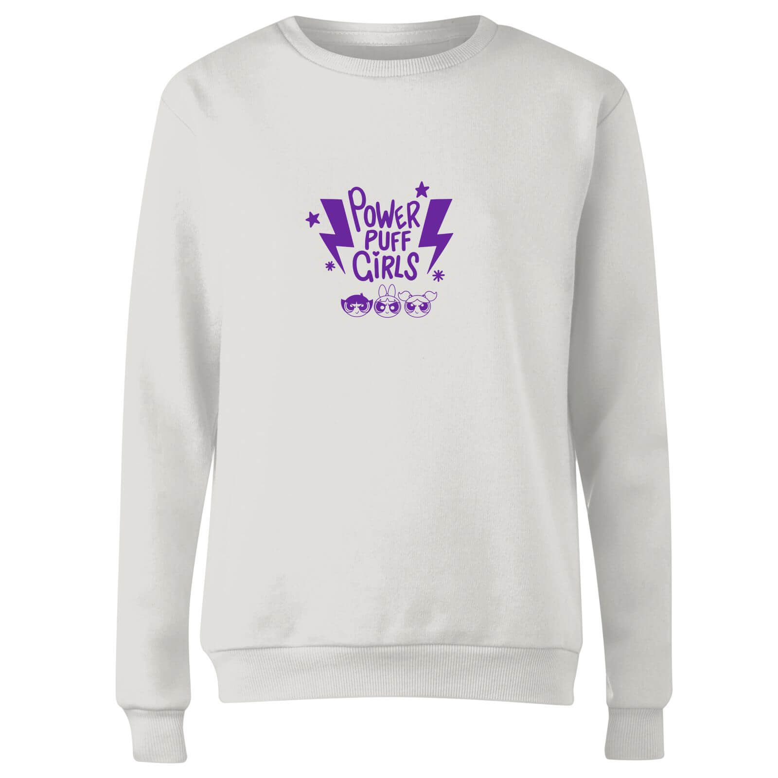 The Powerpuff Girls Thunderbolts Sweater Women's Sweatshirt - White - XS - White
