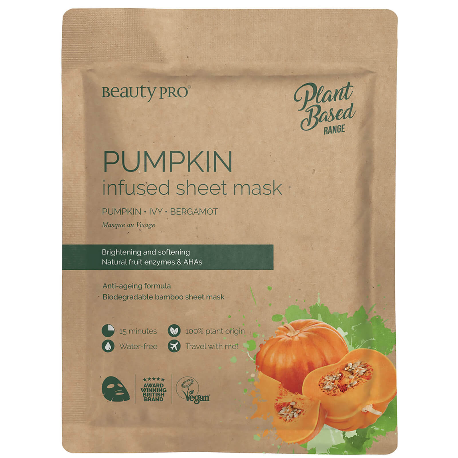 

BeautyPro Pumpkin Radiating Sheet Mask 22ml