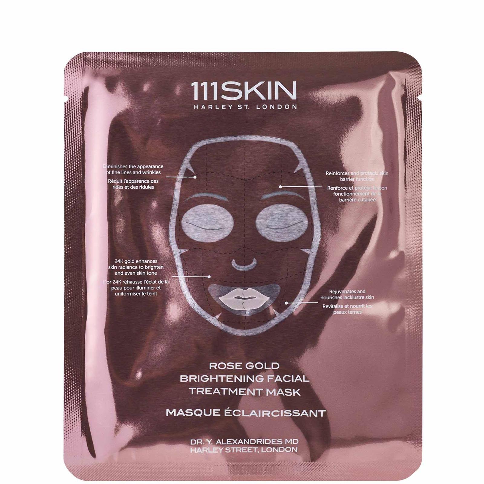

111SKIN Rose Gold Brightening Facial Treatment Mask Box