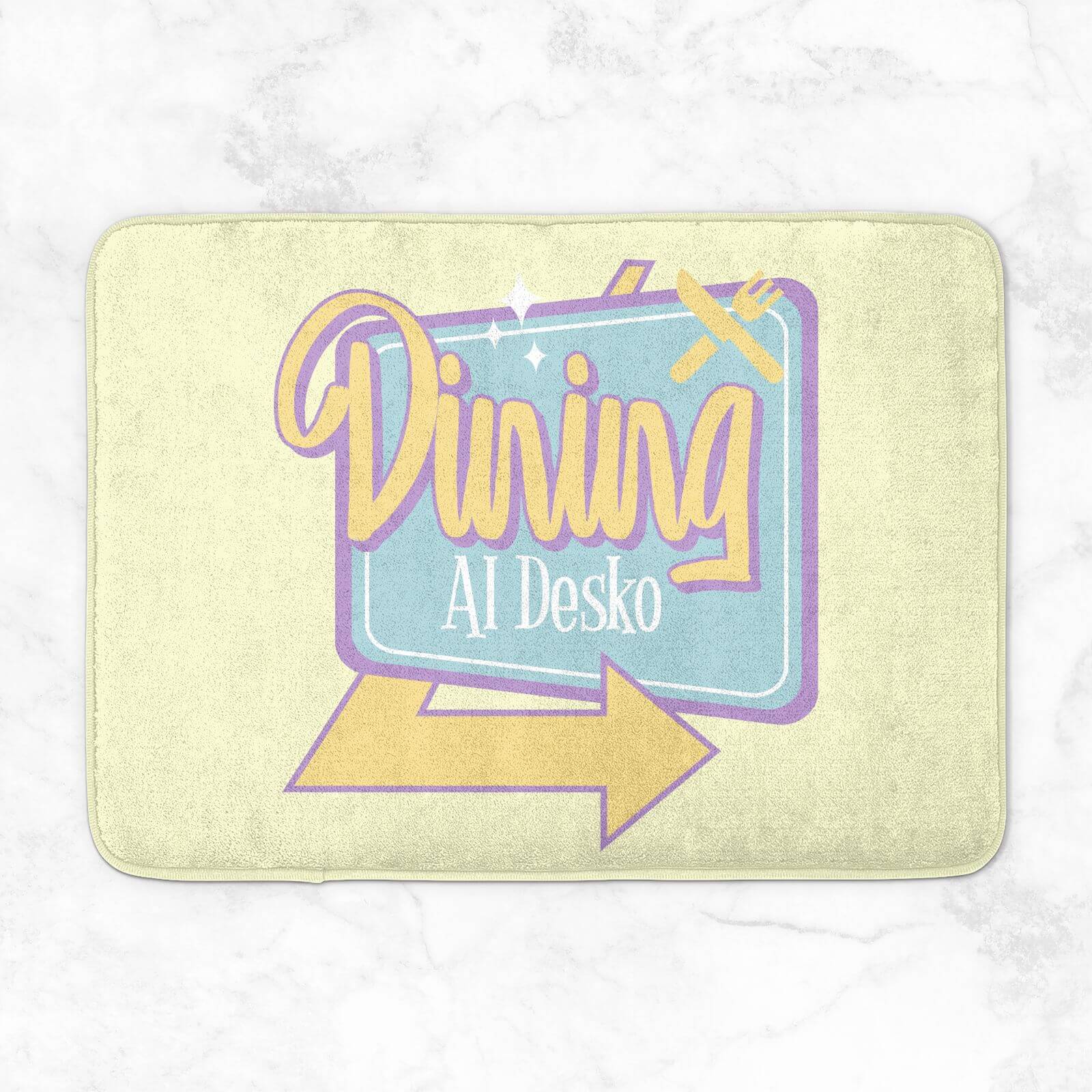 Dining Al Desko 60s Bath Mat