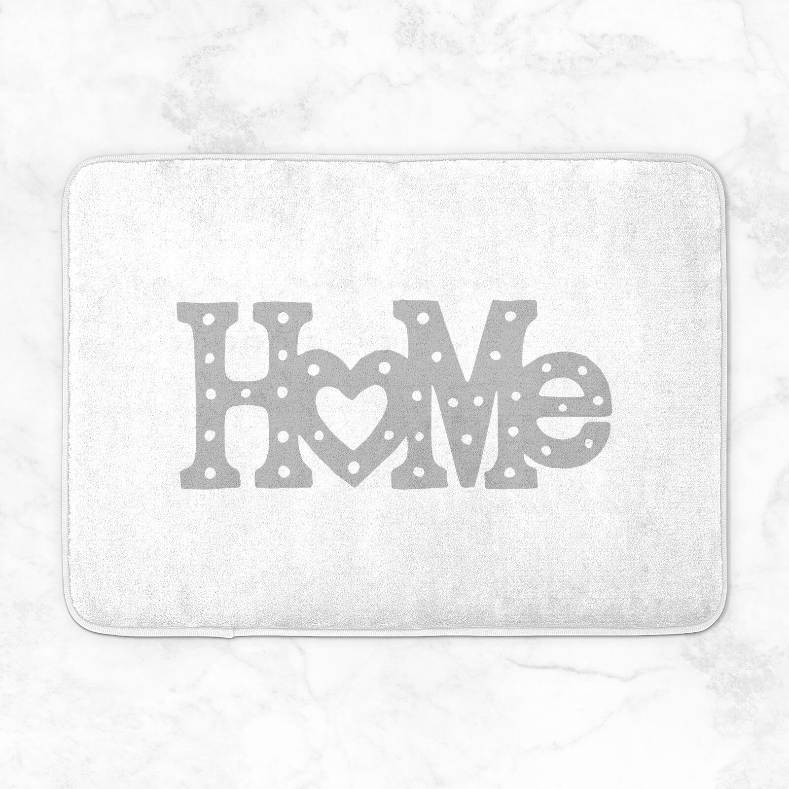 Home Typographic Bath Mat