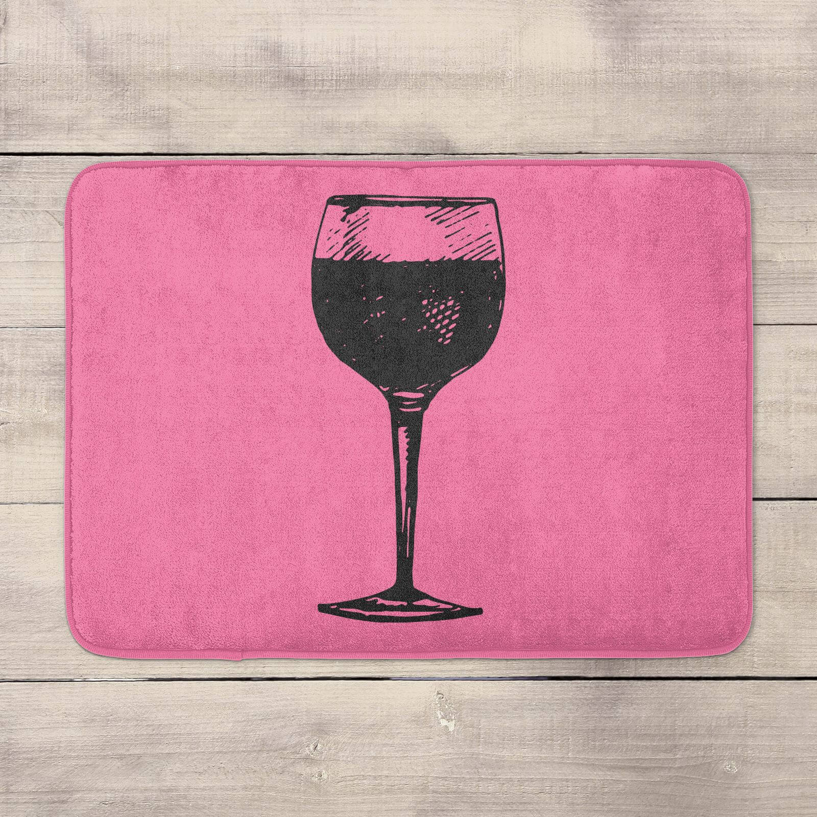 Red Wine Bath Mat