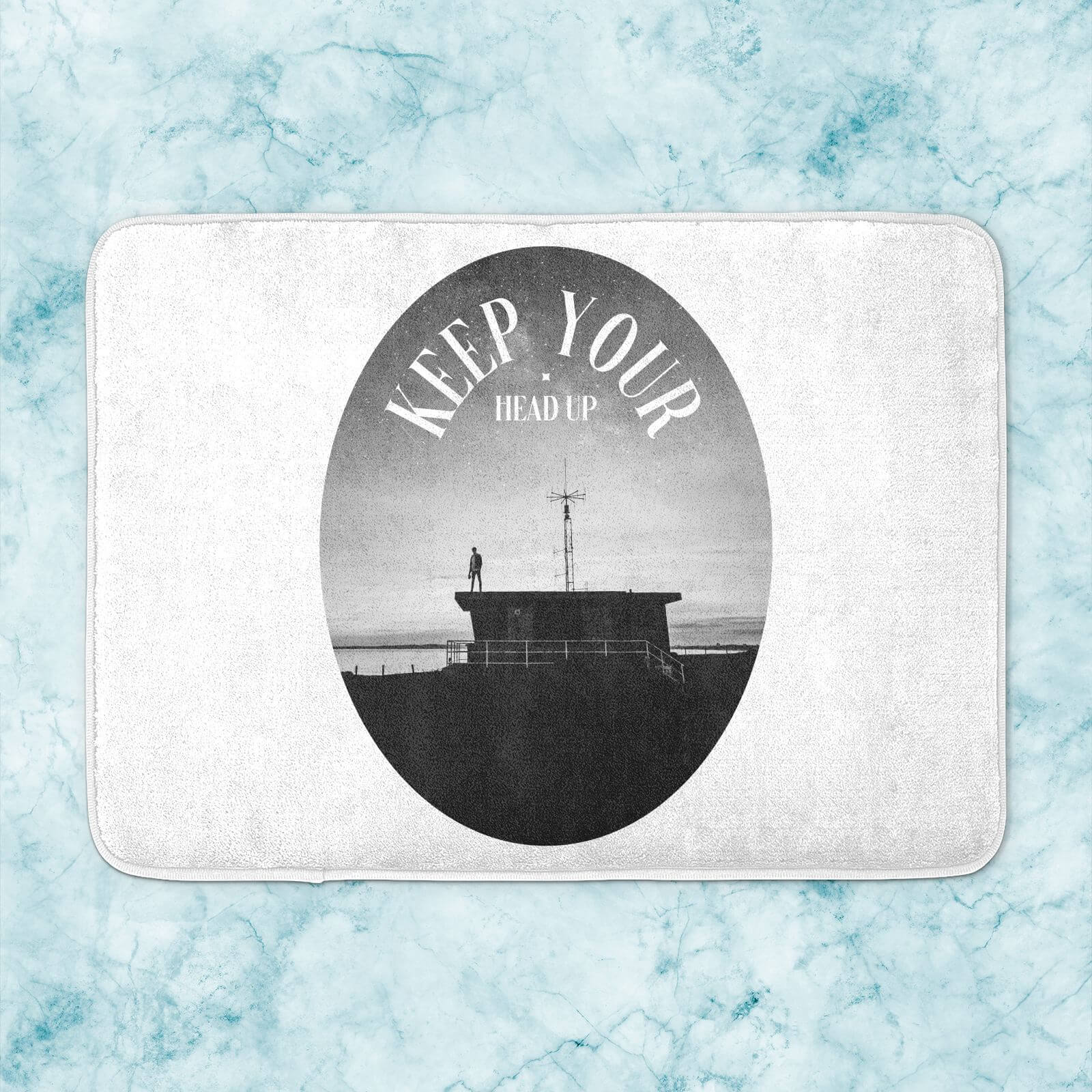 Keep Your Head Up Bath Mat