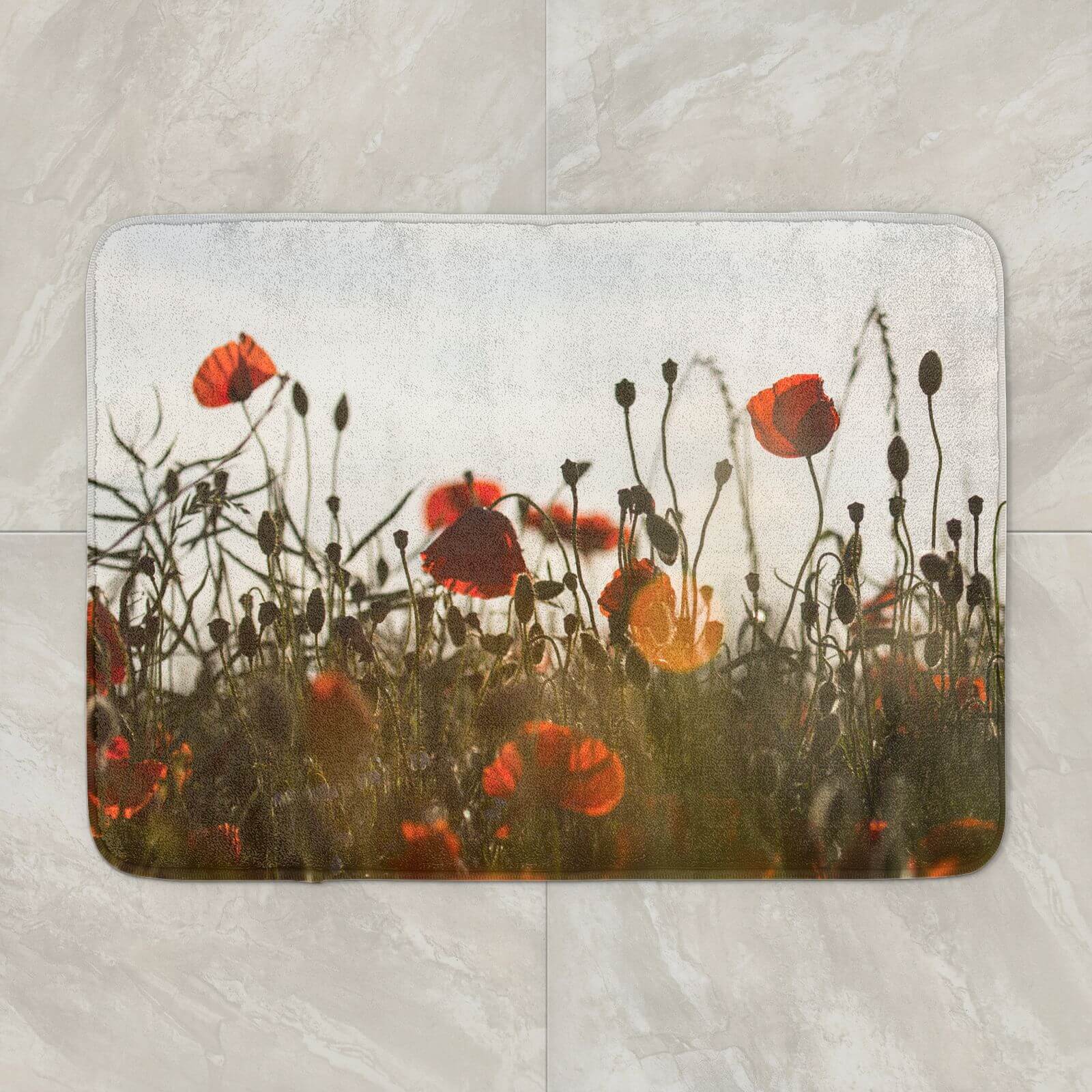 Summer Flowers Bath Mat