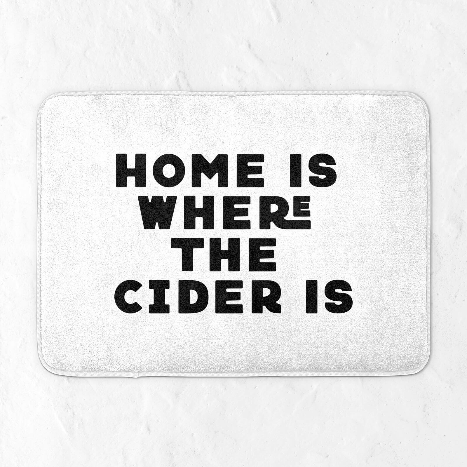 Home Is Where The Cider Is Bath Mat