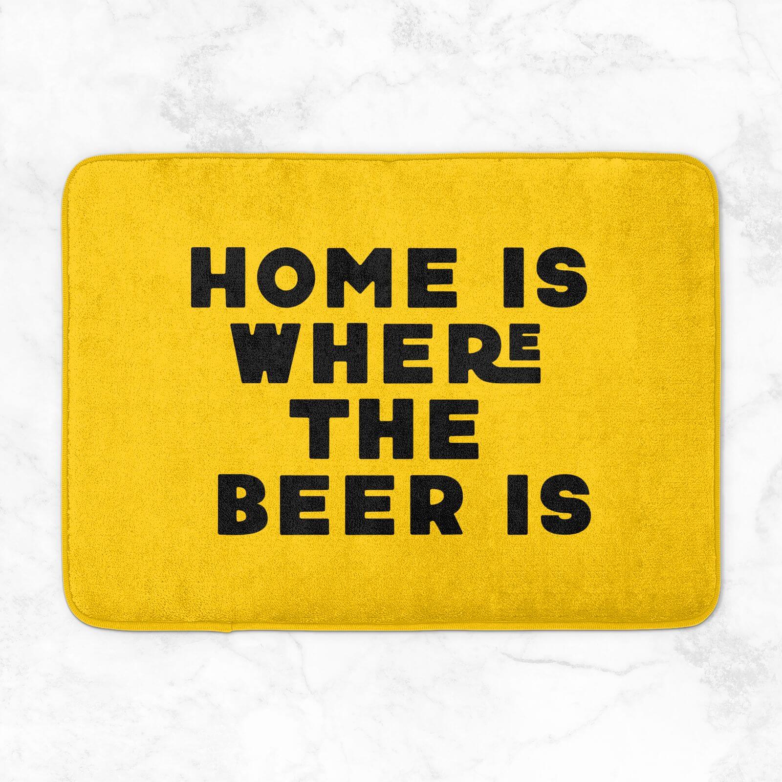 Home Is Where The Beer Is Bath Mat