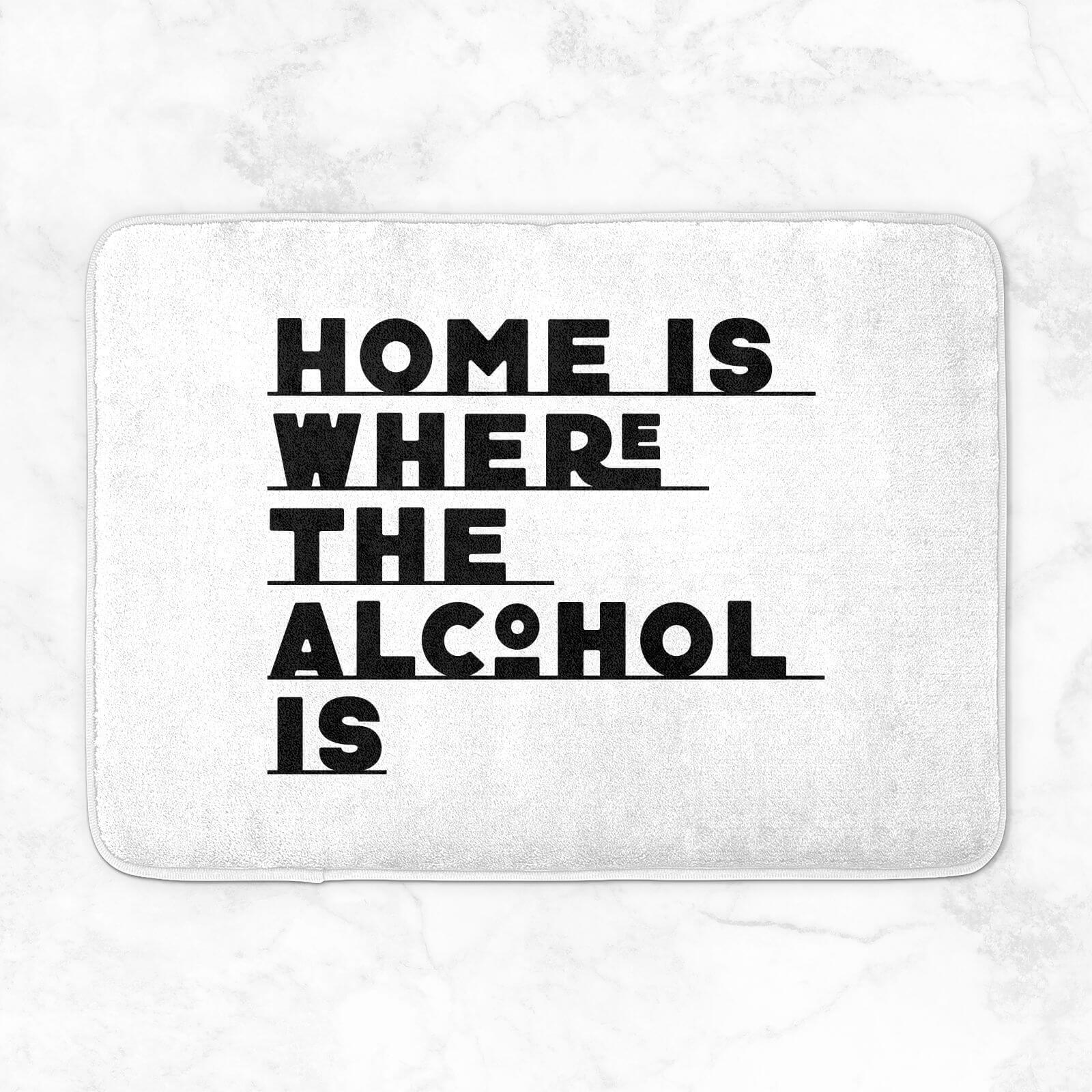 Home Is Where The Alcohol Is Bath Mat