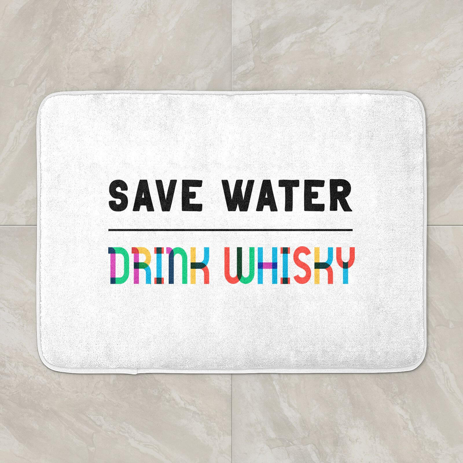 Save Water, Drink Whisky Bath Mat