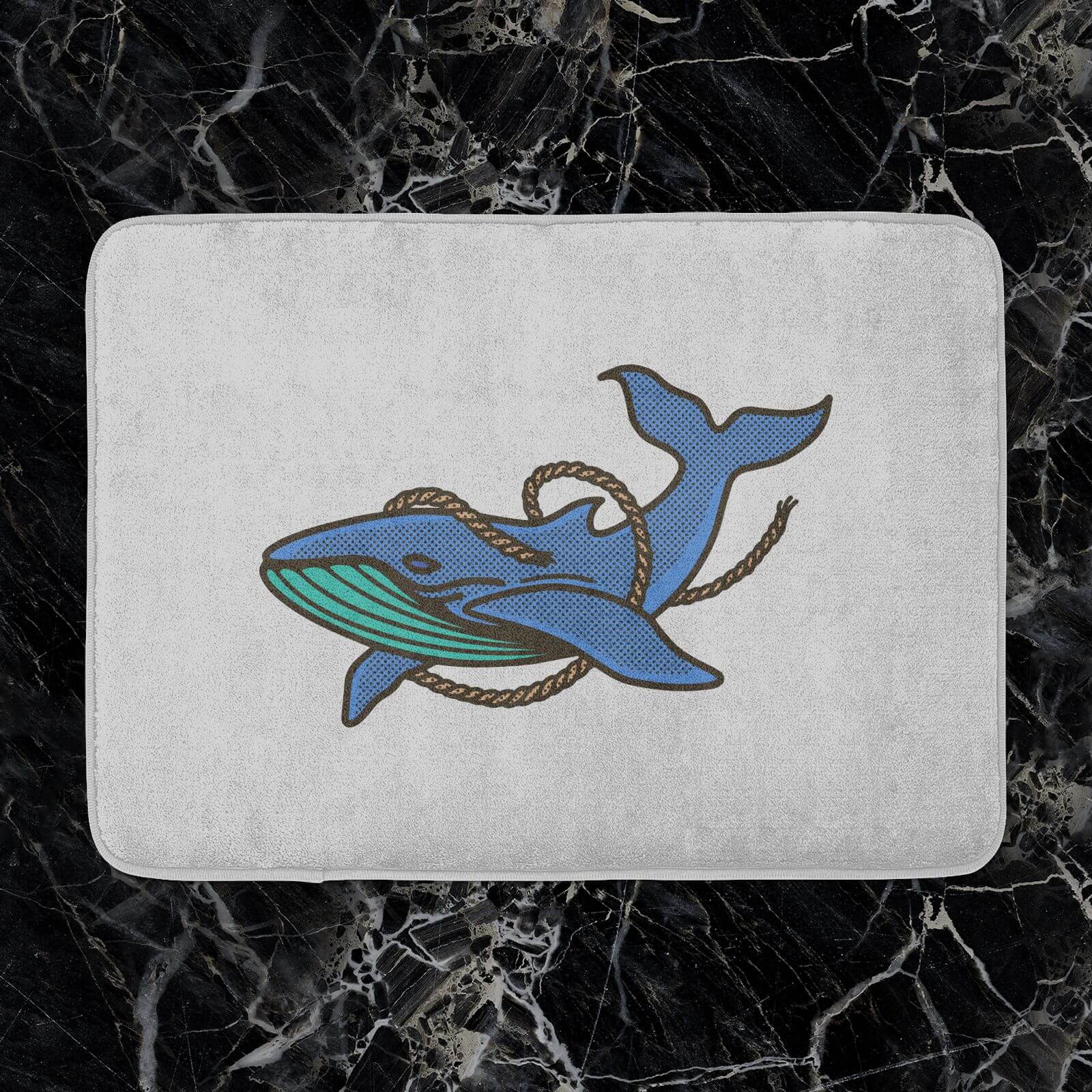 Sea Blue Whale Bath Mat