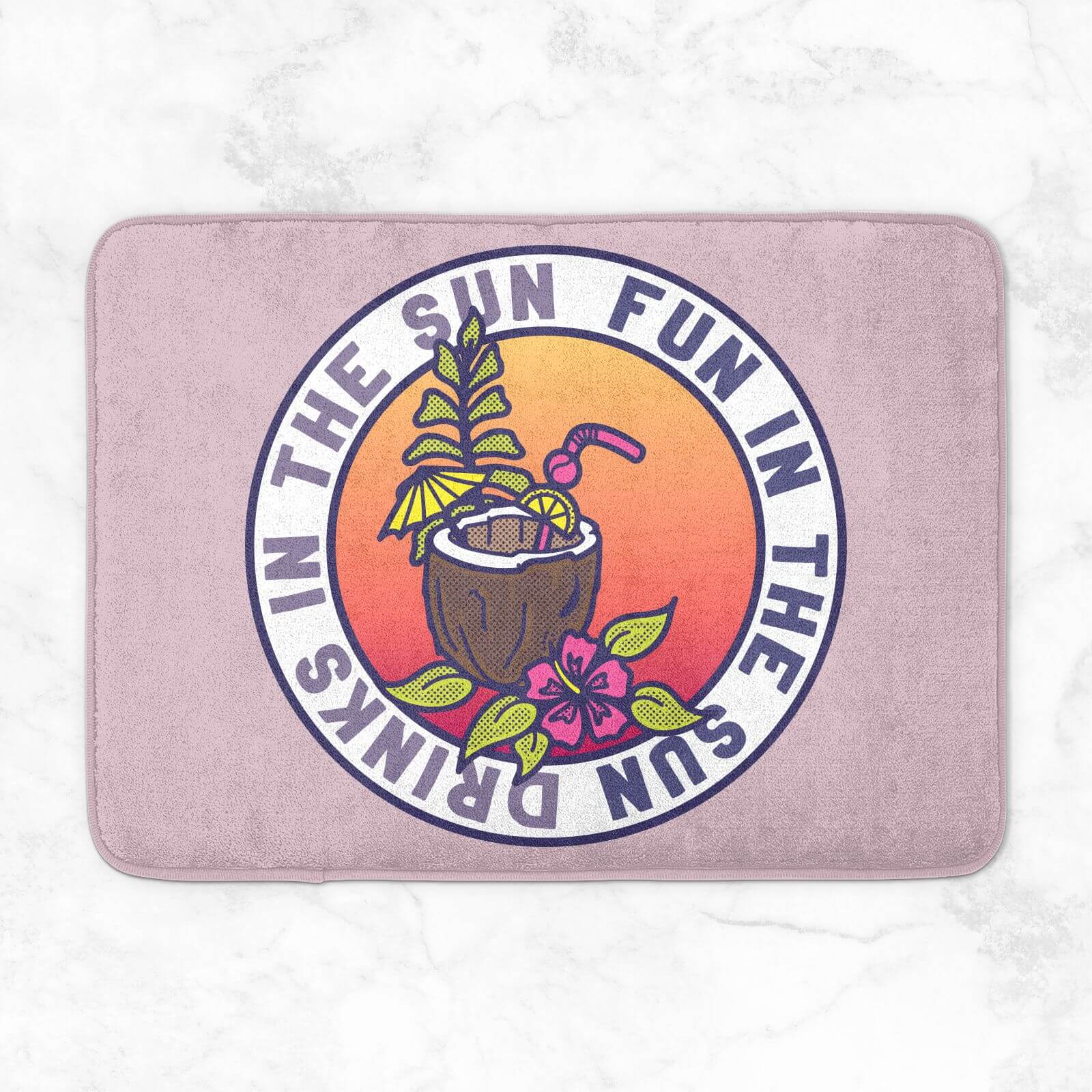 Fun In The Sun Drinks In The Sun Bath Mat