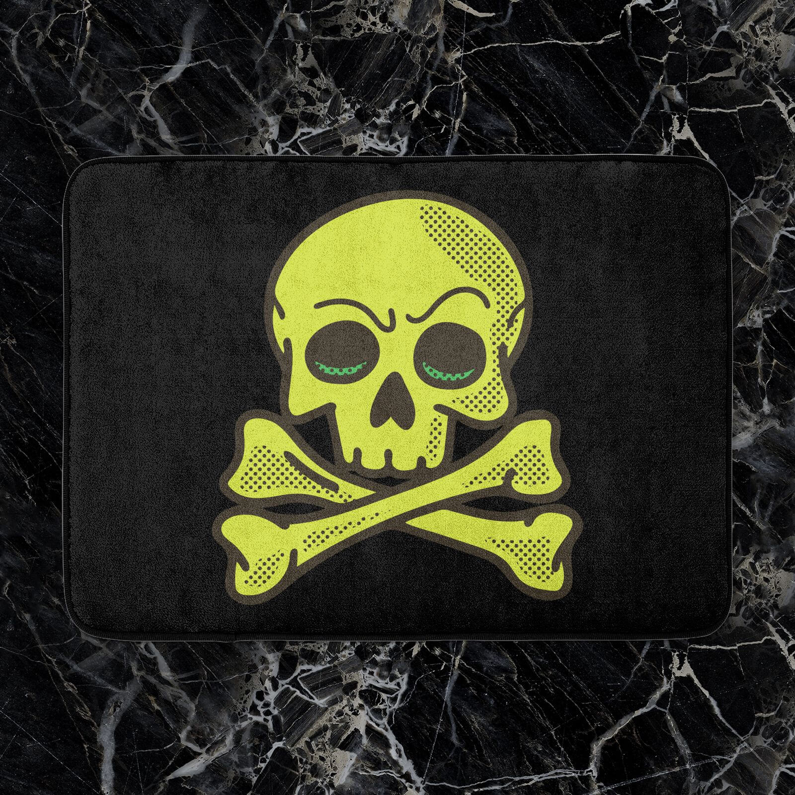 Skater Skull Bath Mat